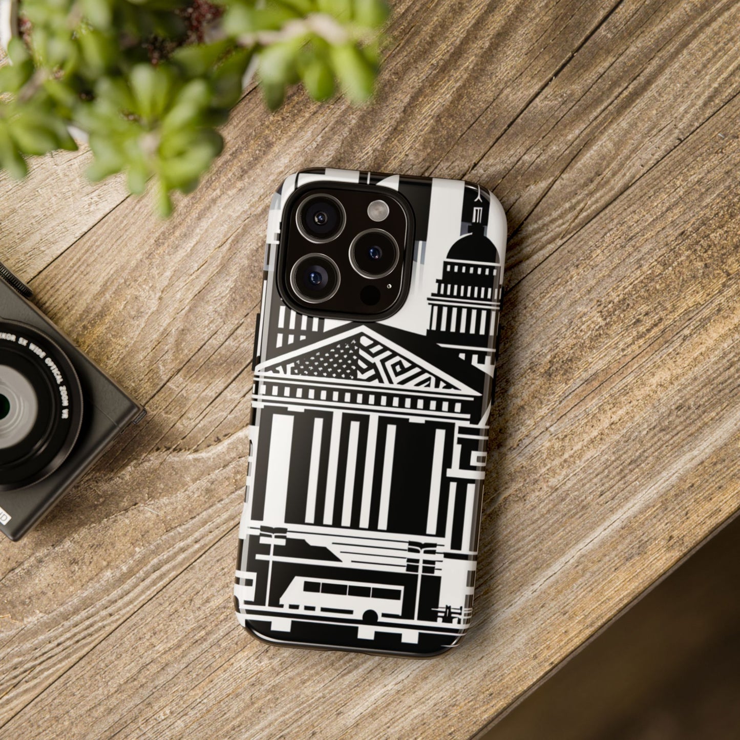 Monochrome City Buildings Ultra-Tough Phone Case