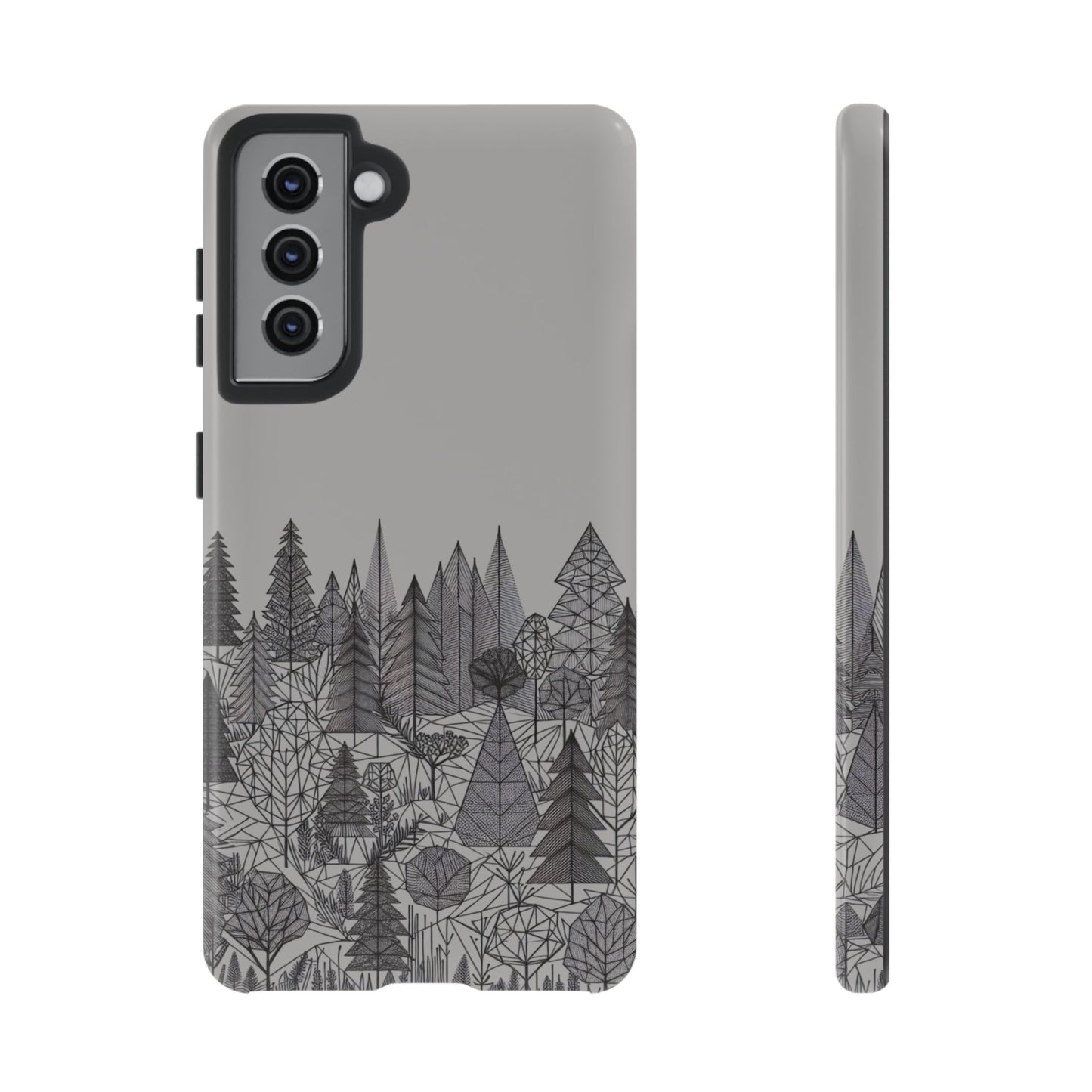 Geometric Monochrome Woodland Ultra-Tough Phone Case