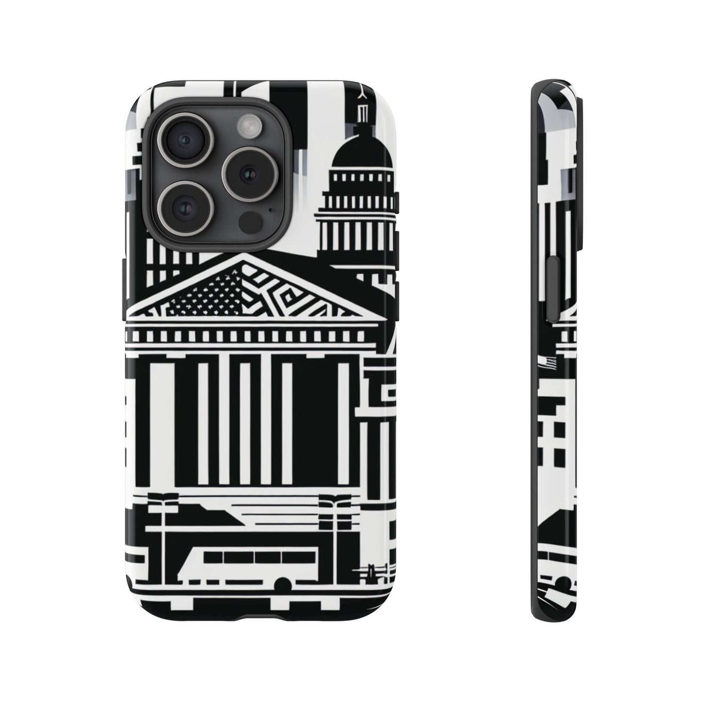 Monochrome City Buildings Ultra-Tough Phone Case