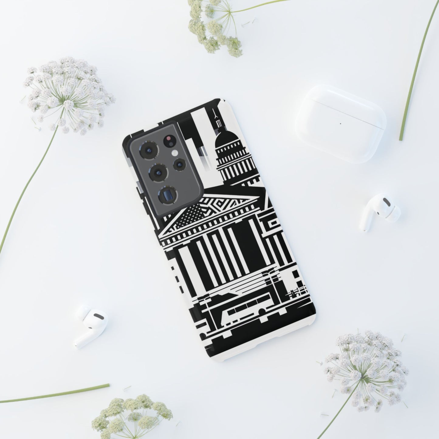 Monochrome City Buildings Ultra-Tough Phone Case