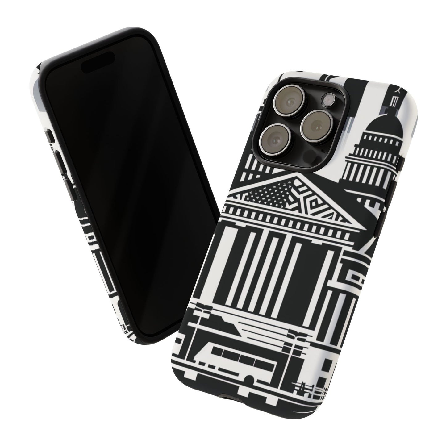 Monochrome City Buildings Ultra-Tough Phone Case