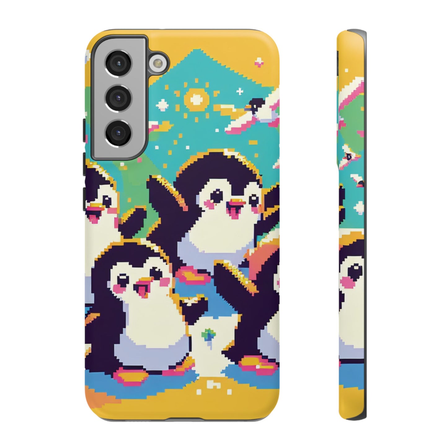 Cute Pixel Penguin Ultra-Tough Phone Case