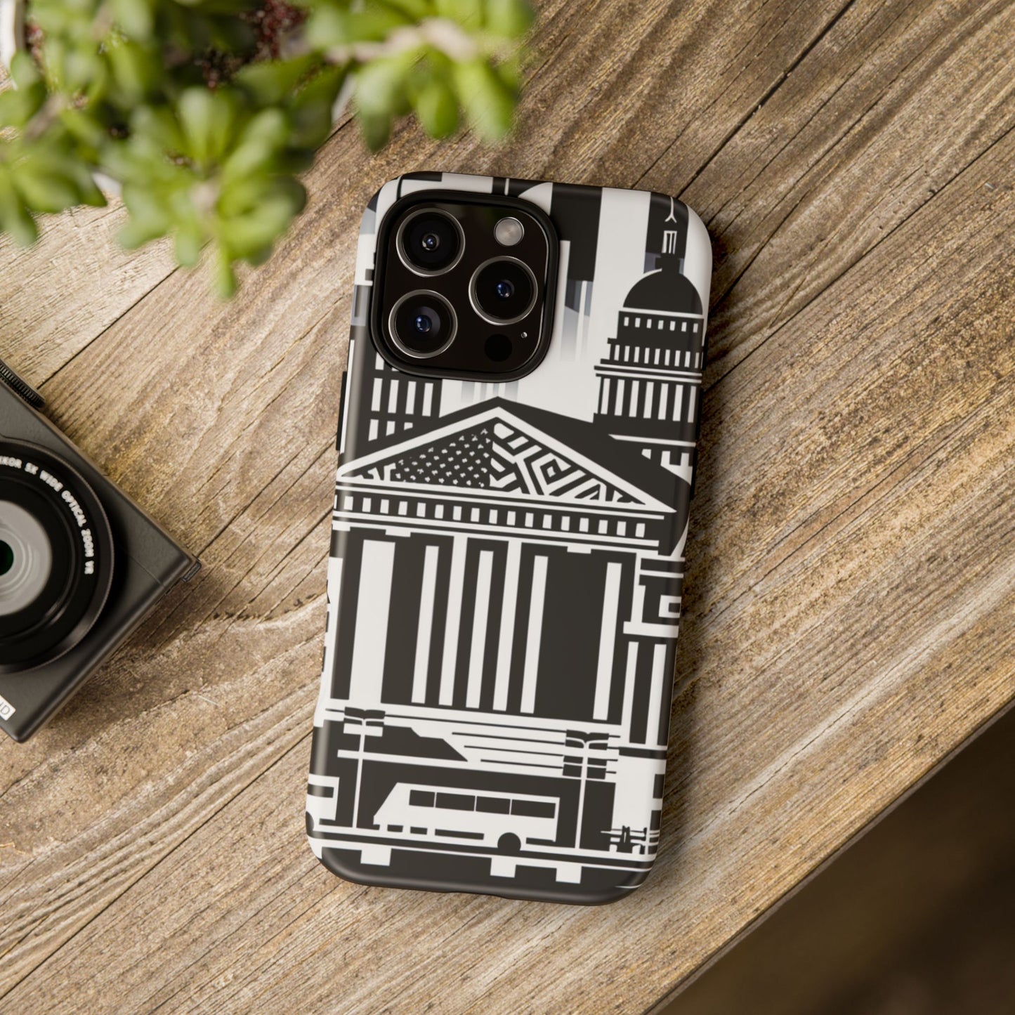 Monochrome City Buildings Ultra-Tough Phone Case