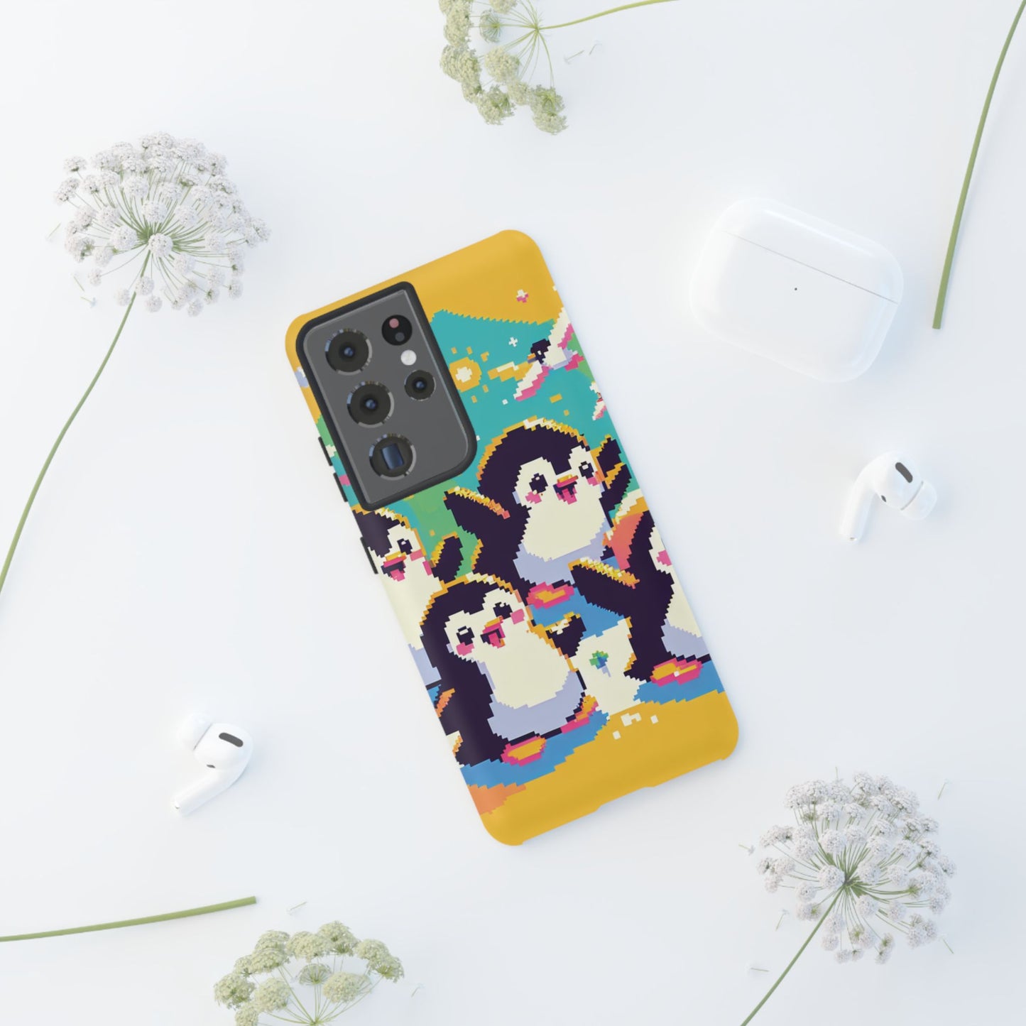 Cute Pixel Penguin Ultra-Tough Phone Case