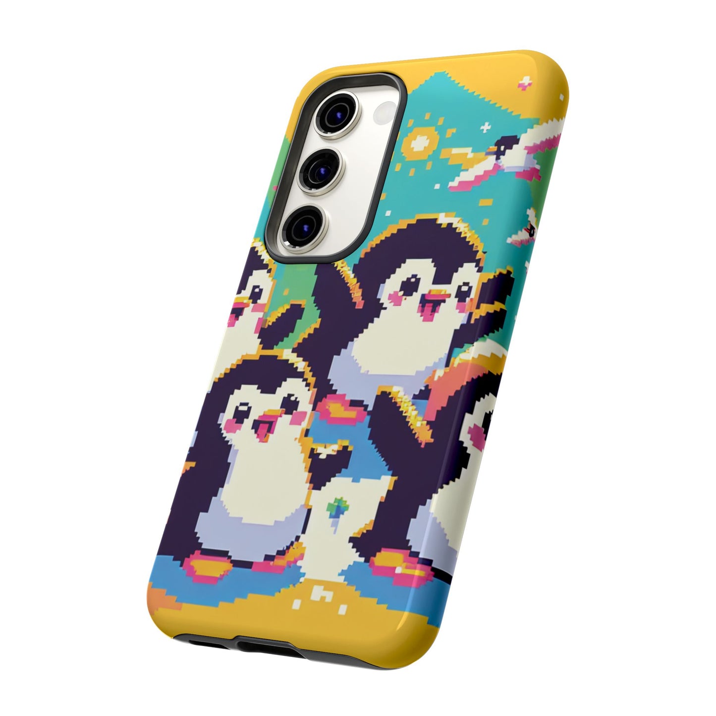 Cute Pixel Penguin Ultra-Tough Phone Case