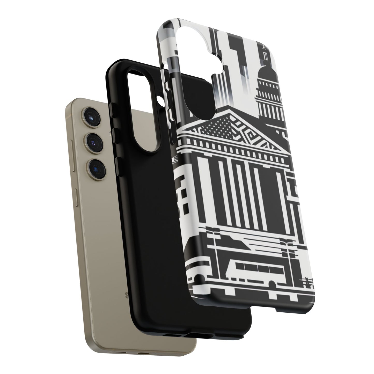 Monochrome City Buildings Ultra-Tough Phone Case