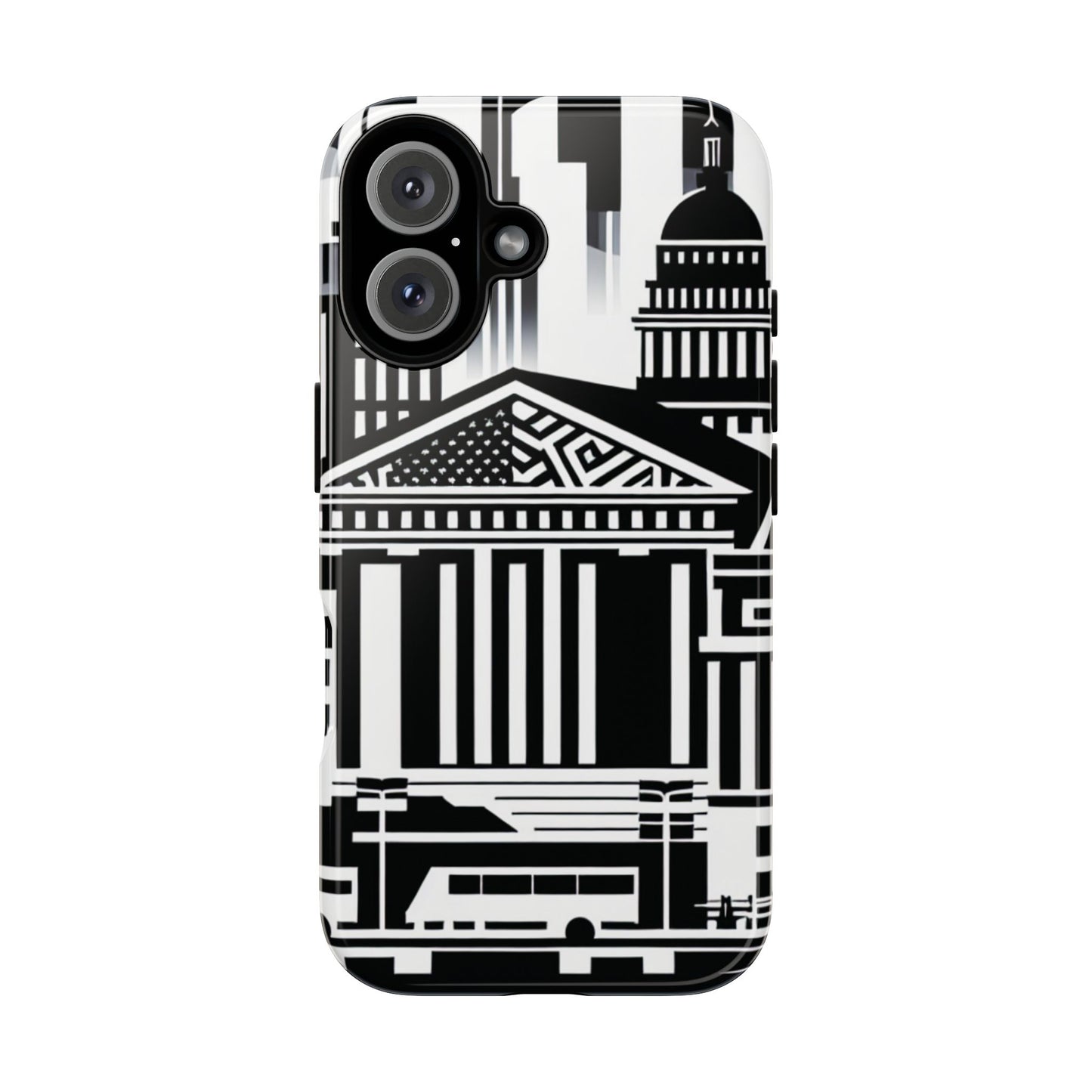 Monochrome City Buildings Ultra-Tough Phone Case