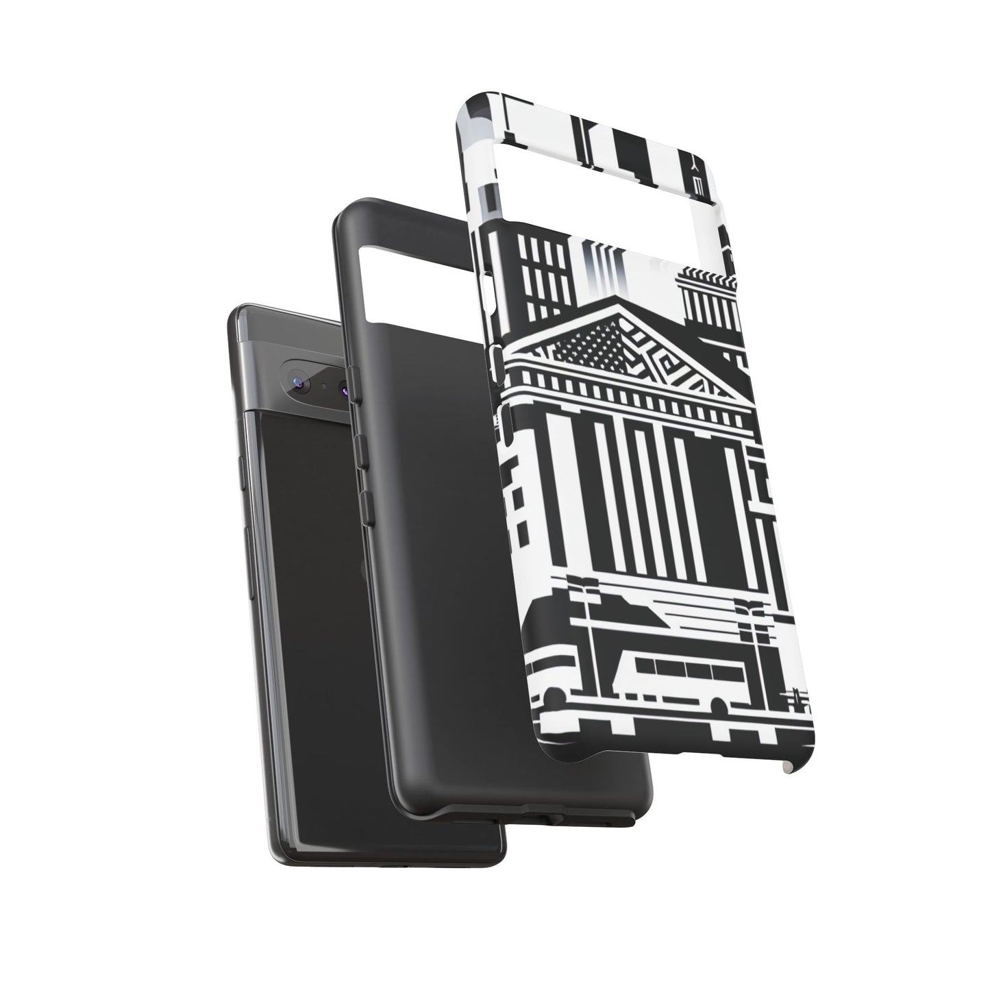 Monochrome City Buildings Ultra-Tough Phone Case