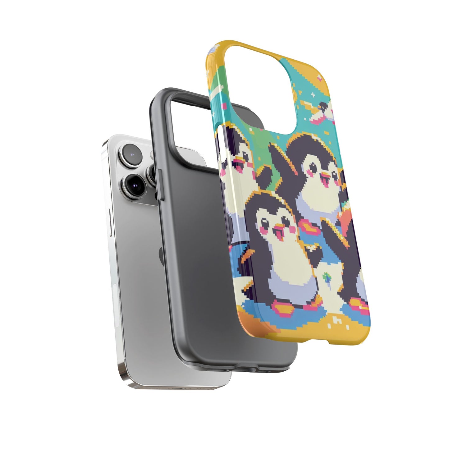 Cute Pixel Penguin Ultra-Tough Phone Case