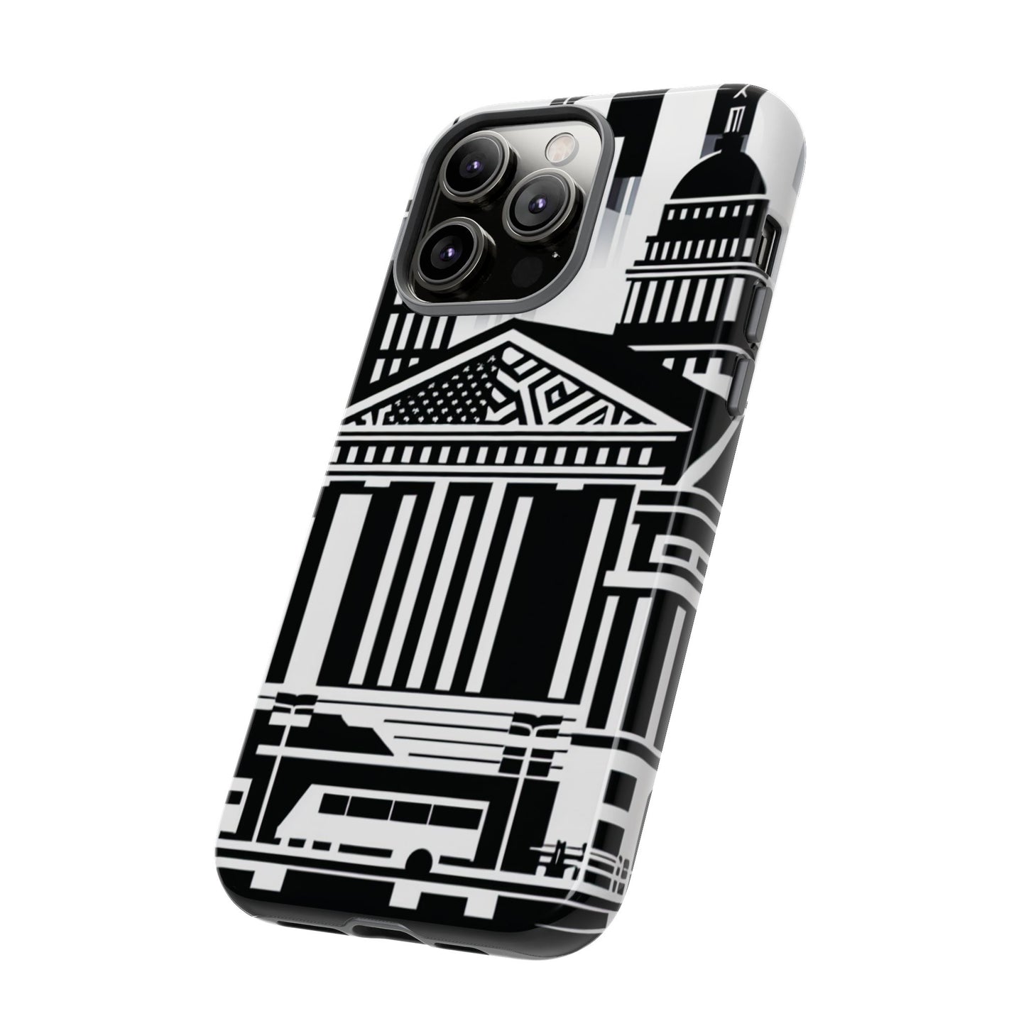 Monochrome City Buildings Ultra-Tough Phone Case