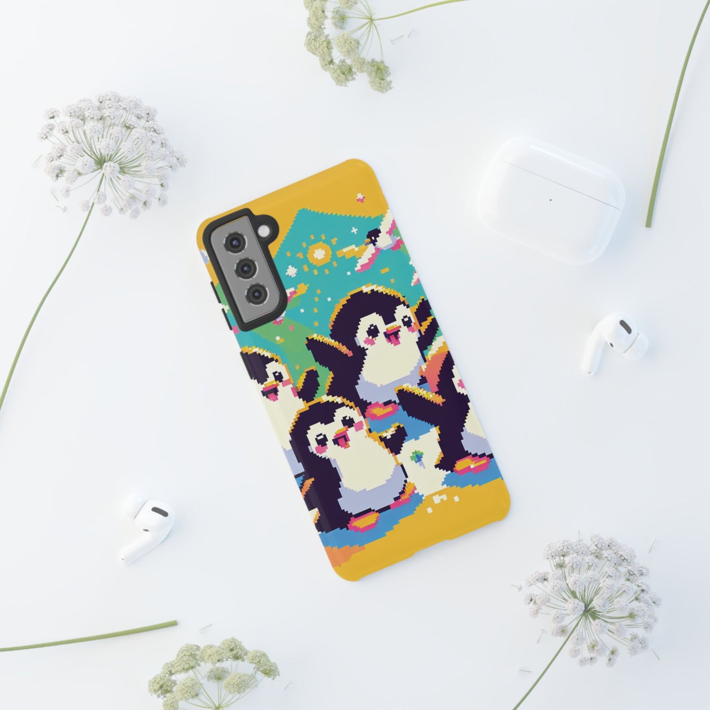 Cute Pixel Penguin Ultra-Tough Phone Case