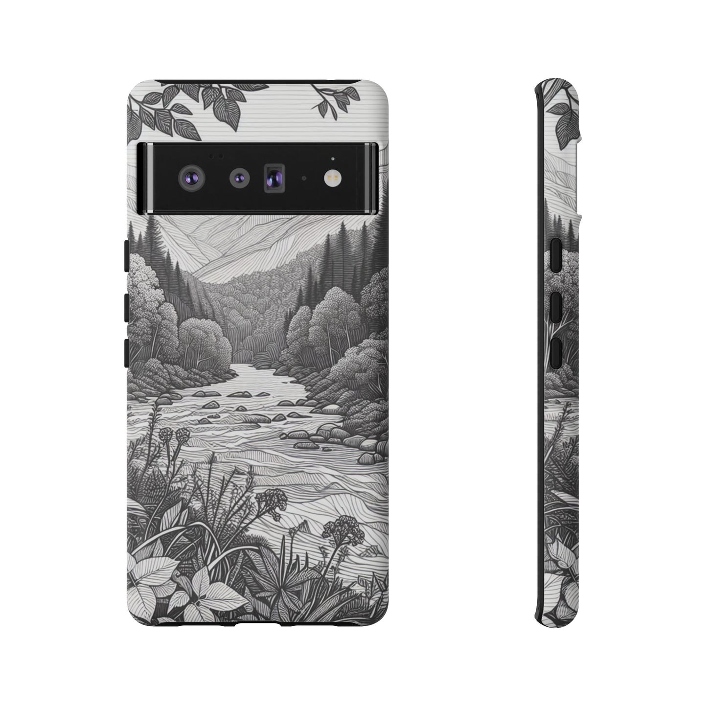 Landscape Line Drawing Ultra-Tough Phone Case