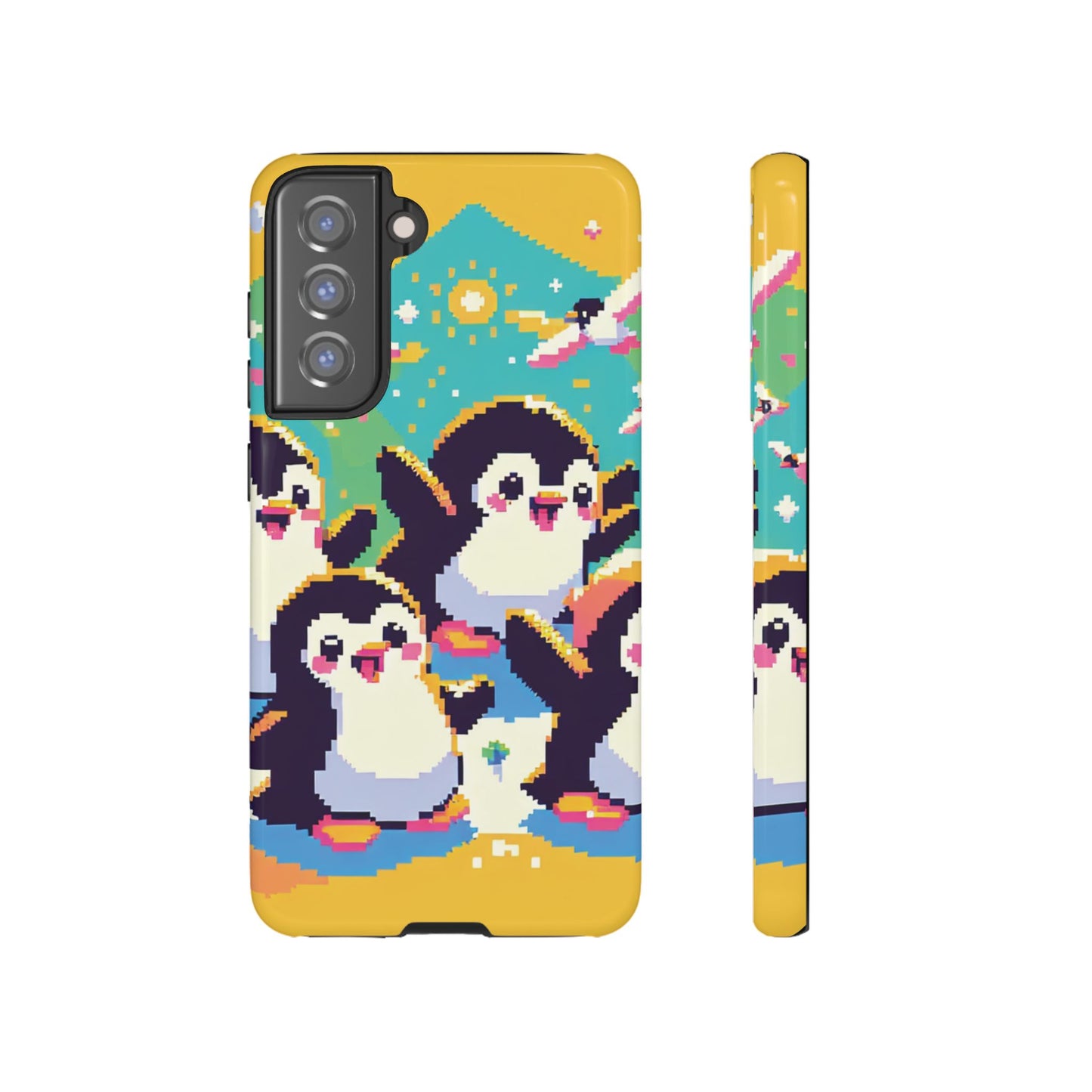 Cute Pixel Penguin Ultra-Tough Phone Case