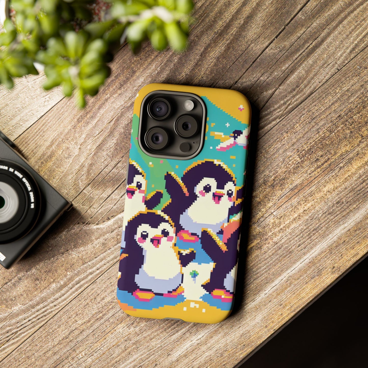 Cute Pixel Penguin Ultra-Tough Phone Case