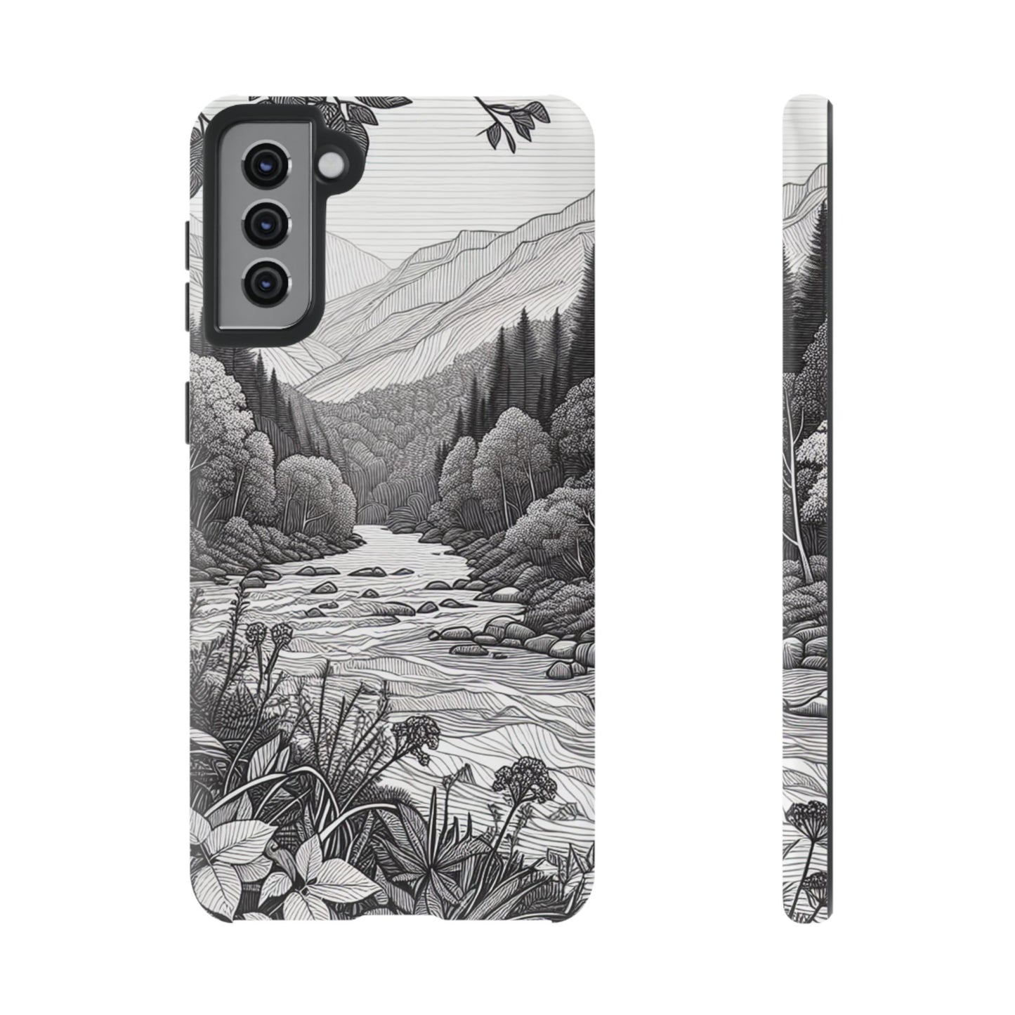 Landscape Line Drawing Ultra-Tough Phone Case