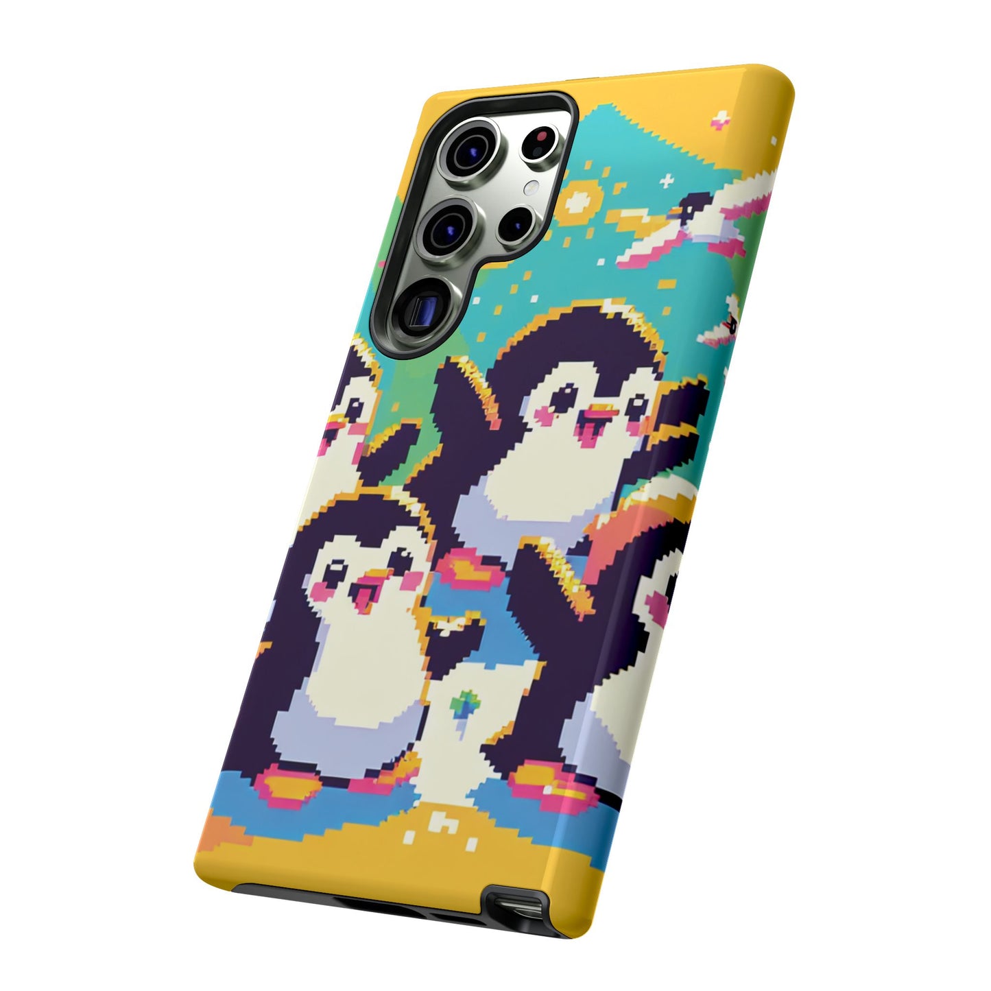 Cute Pixel Penguin Ultra-Tough Phone Case