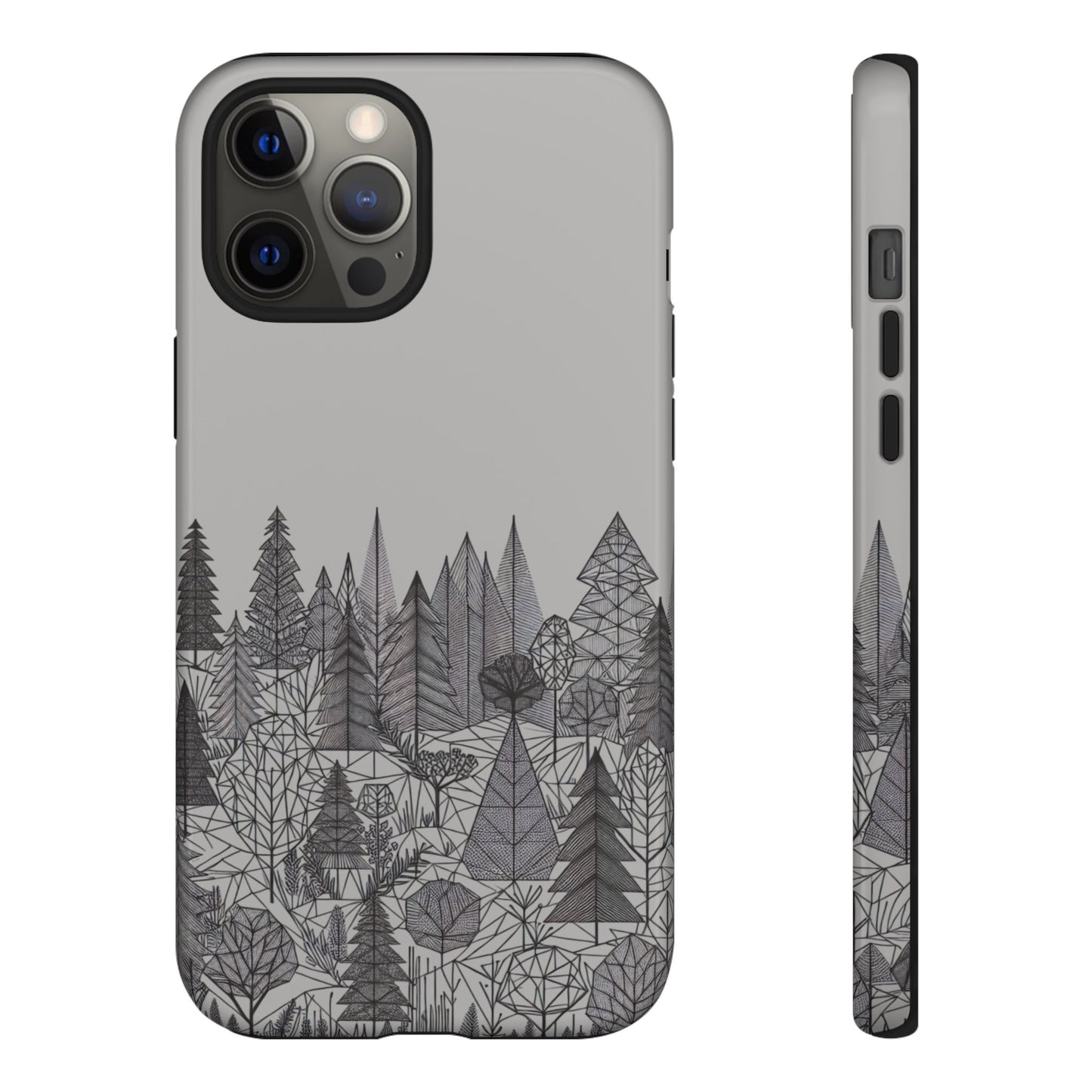 Geometric Monochrome Woodland Ultra-Tough Phone Case