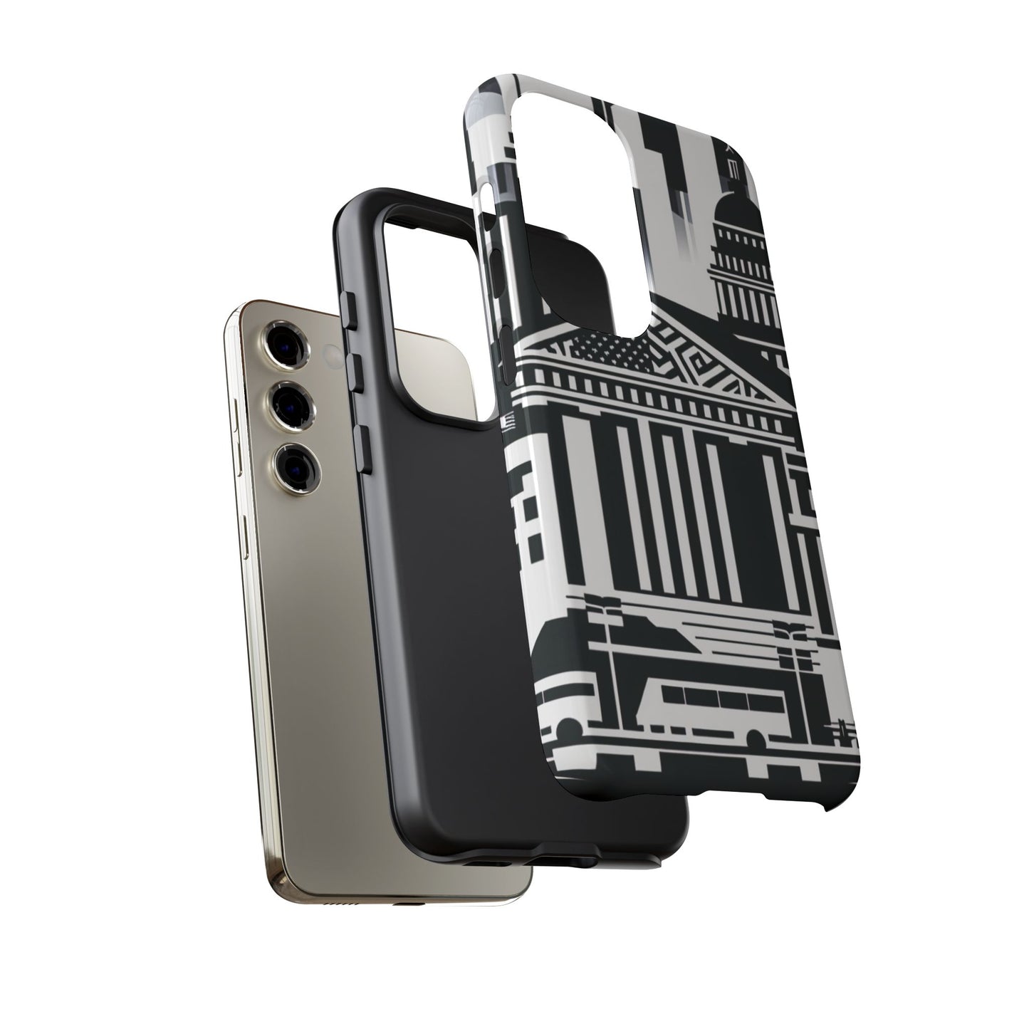 Monochrome City Buildings Ultra-Tough Phone Case