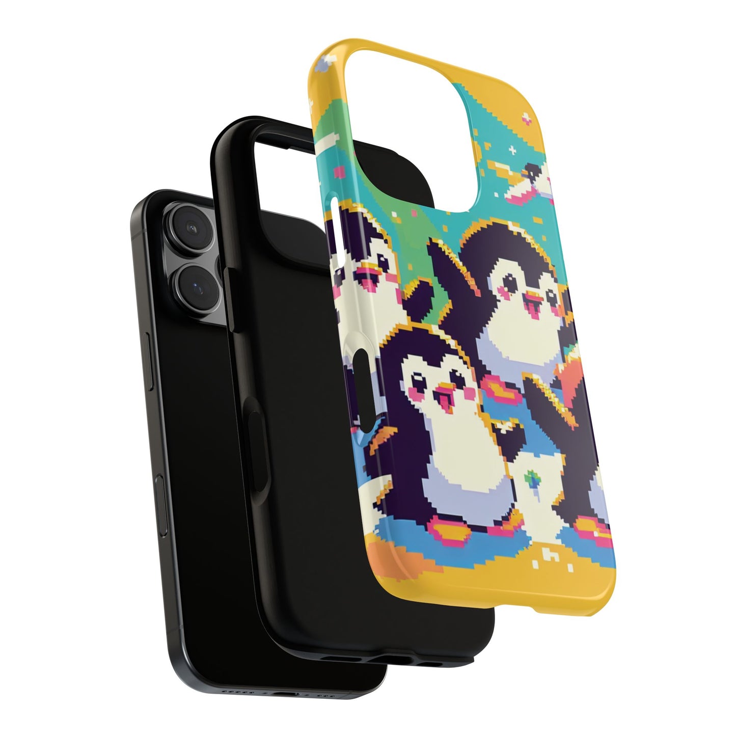 Cute Pixel Penguin Ultra-Tough Phone Case