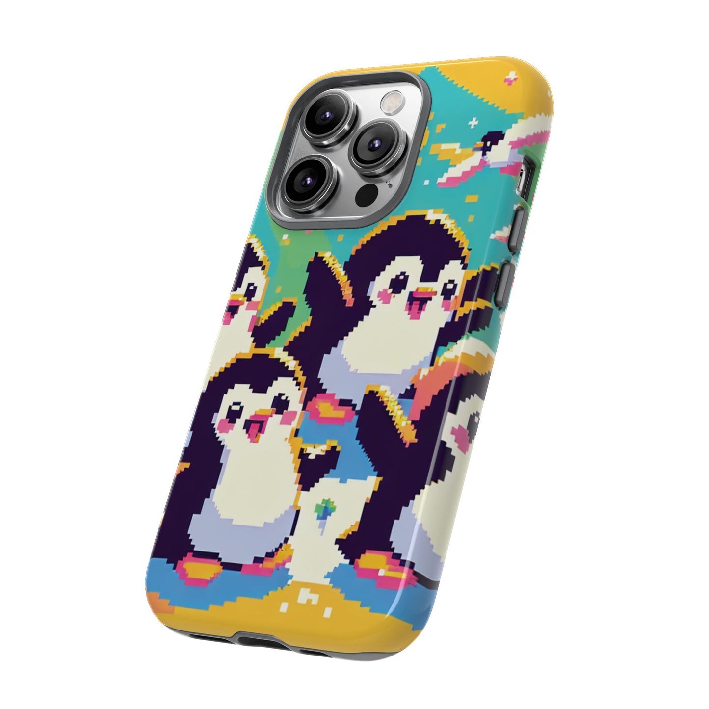 Cute Pixel Penguin Ultra-Tough Phone Case