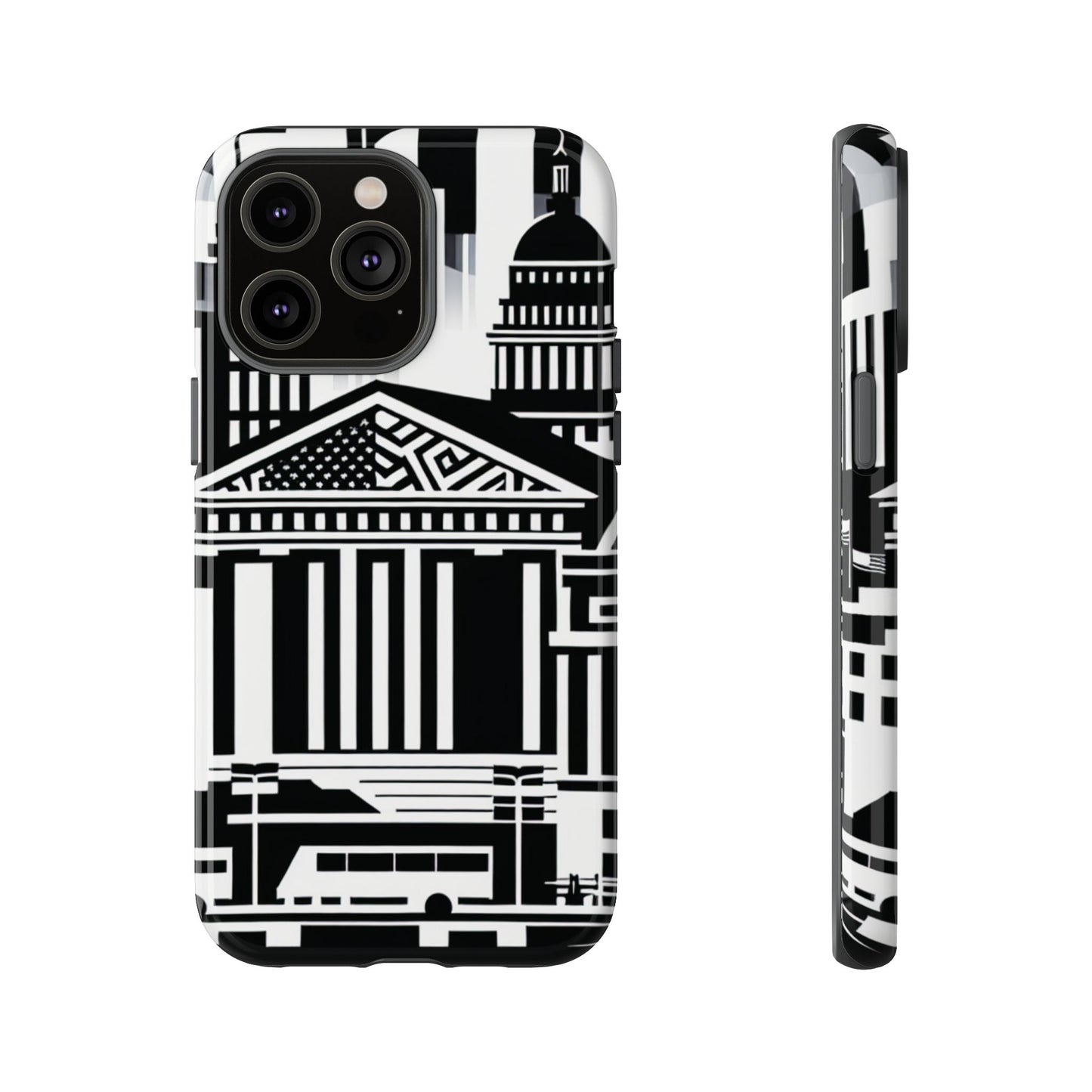 Monochrome City Buildings Ultra-Tough Phone Case