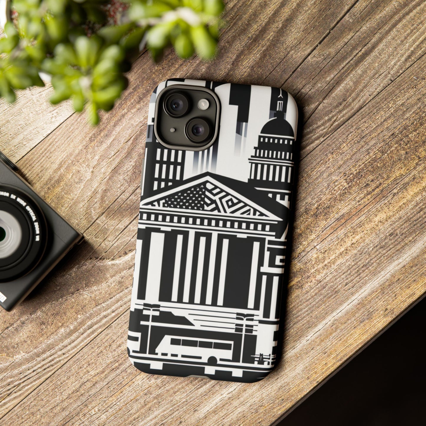 Monochrome City Buildings Ultra-Tough Phone Case