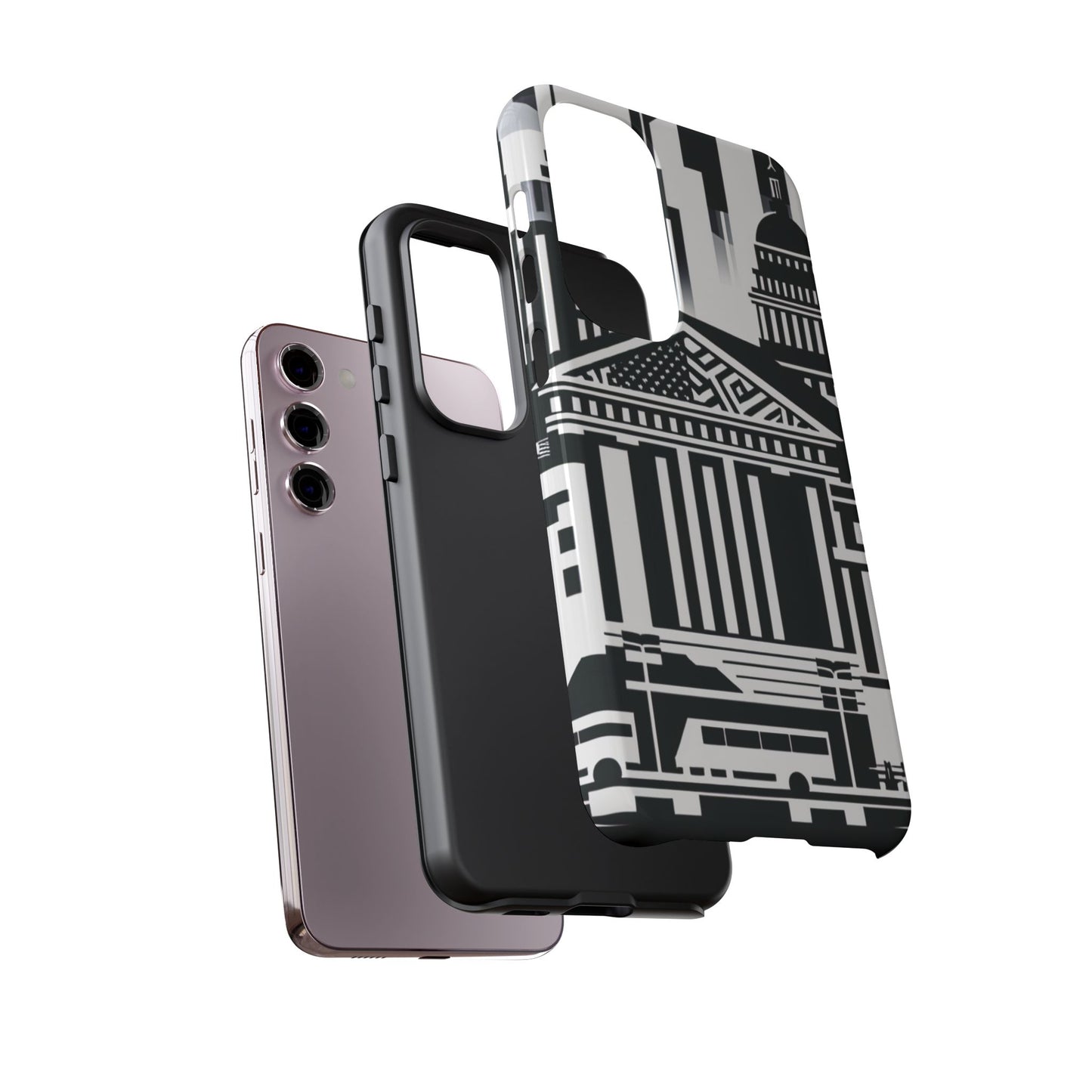 Monochrome City Buildings Ultra-Tough Phone Case