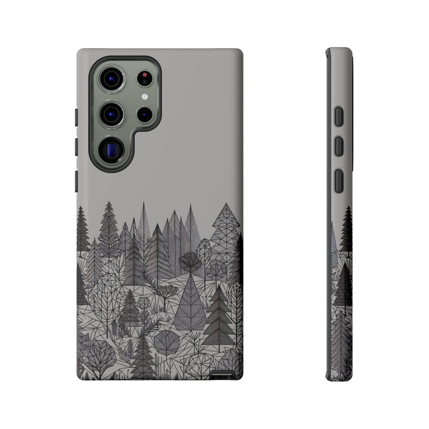 Geometric Monochrome Woodland Ultra-Tough Phone Case