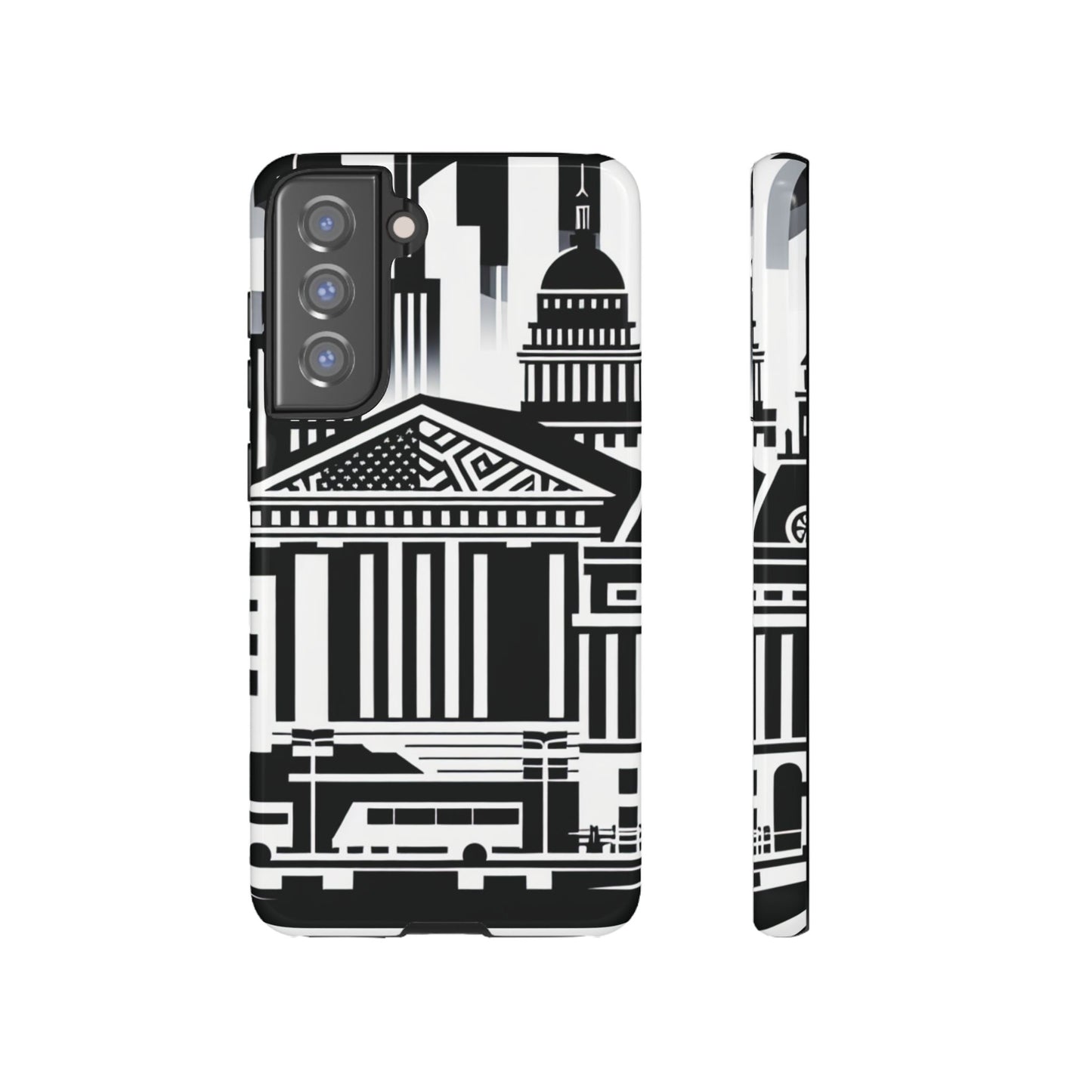 Monochrome City Buildings Ultra-Tough Phone Case