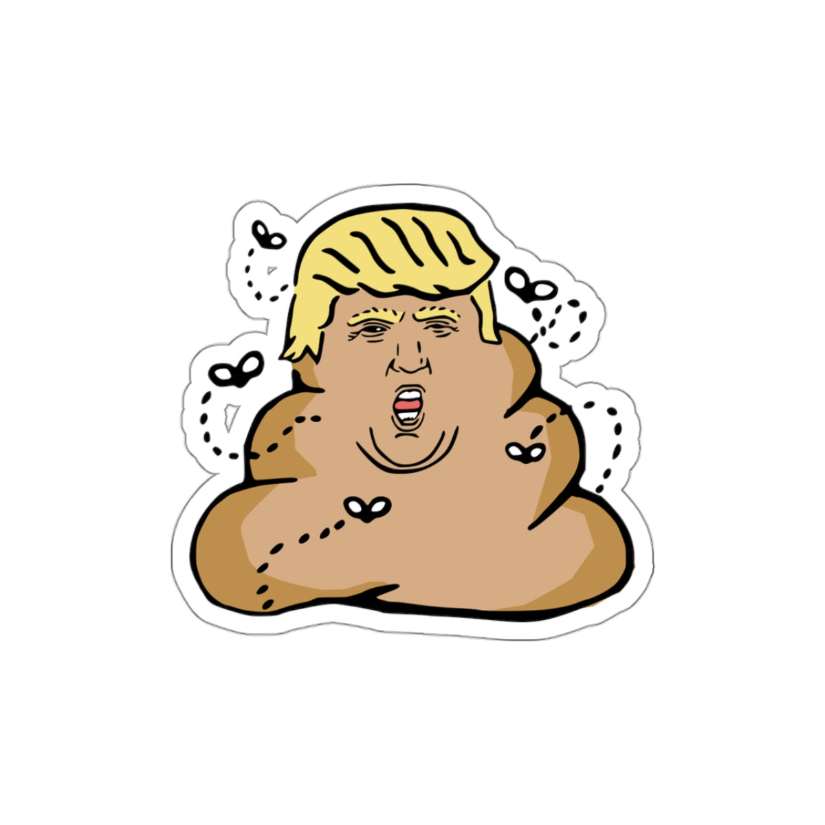 Donald Trump Poop Vinyl Sticker