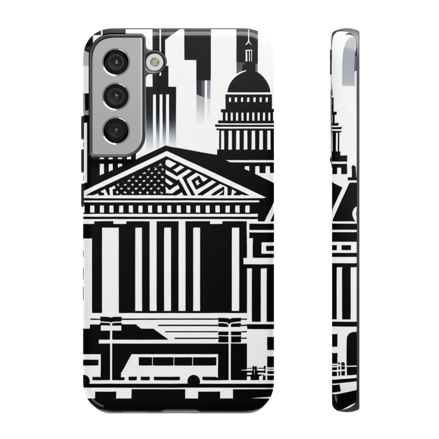 Monochrome City Buildings Ultra-Tough Phone Case