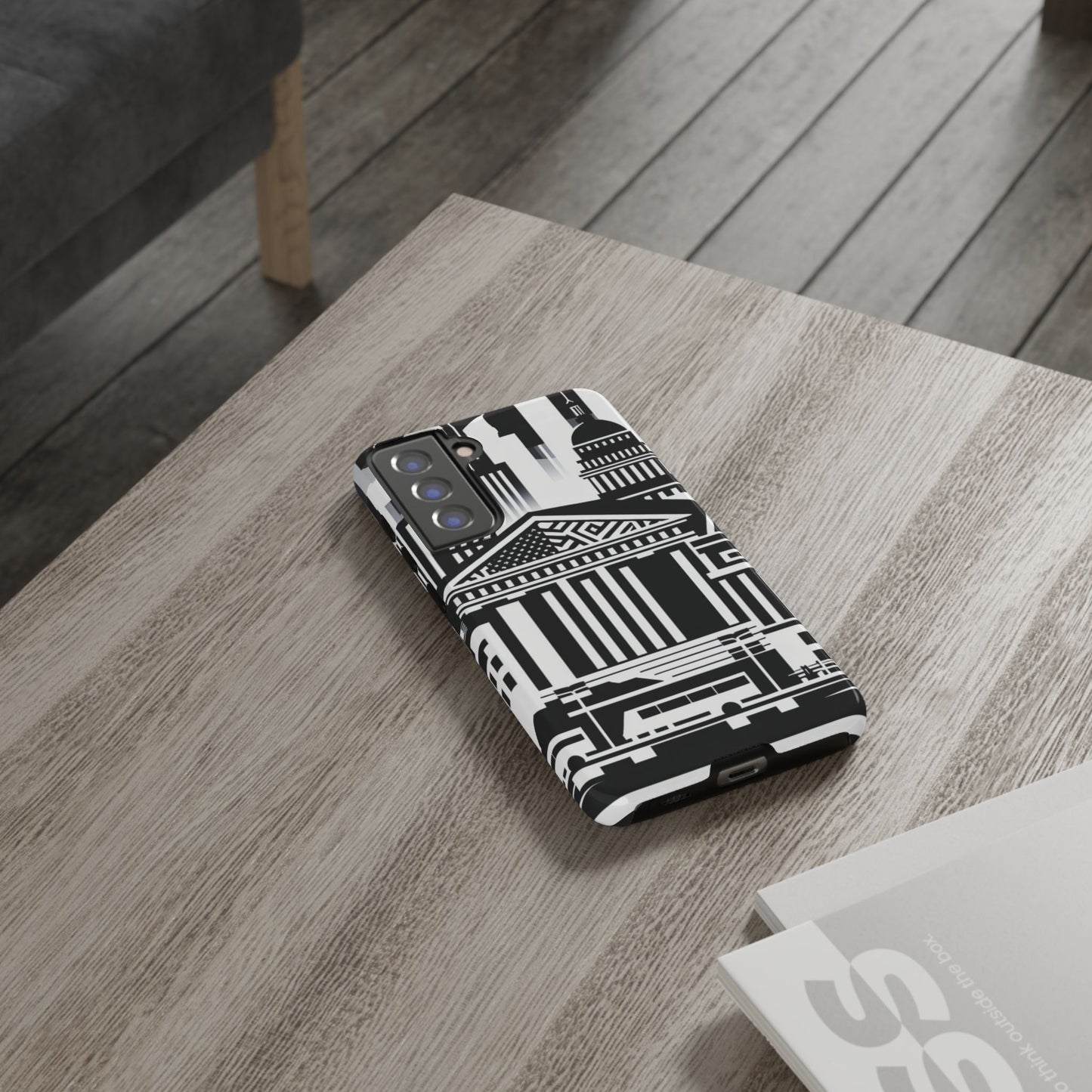 Monochrome City Buildings Ultra-Tough Phone Case