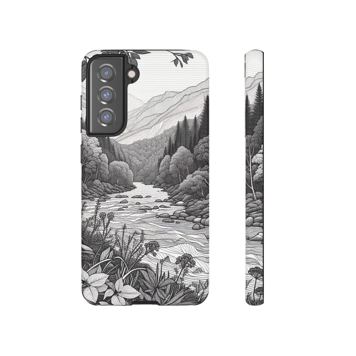 Landscape Line Drawing Ultra-Tough Phone Case