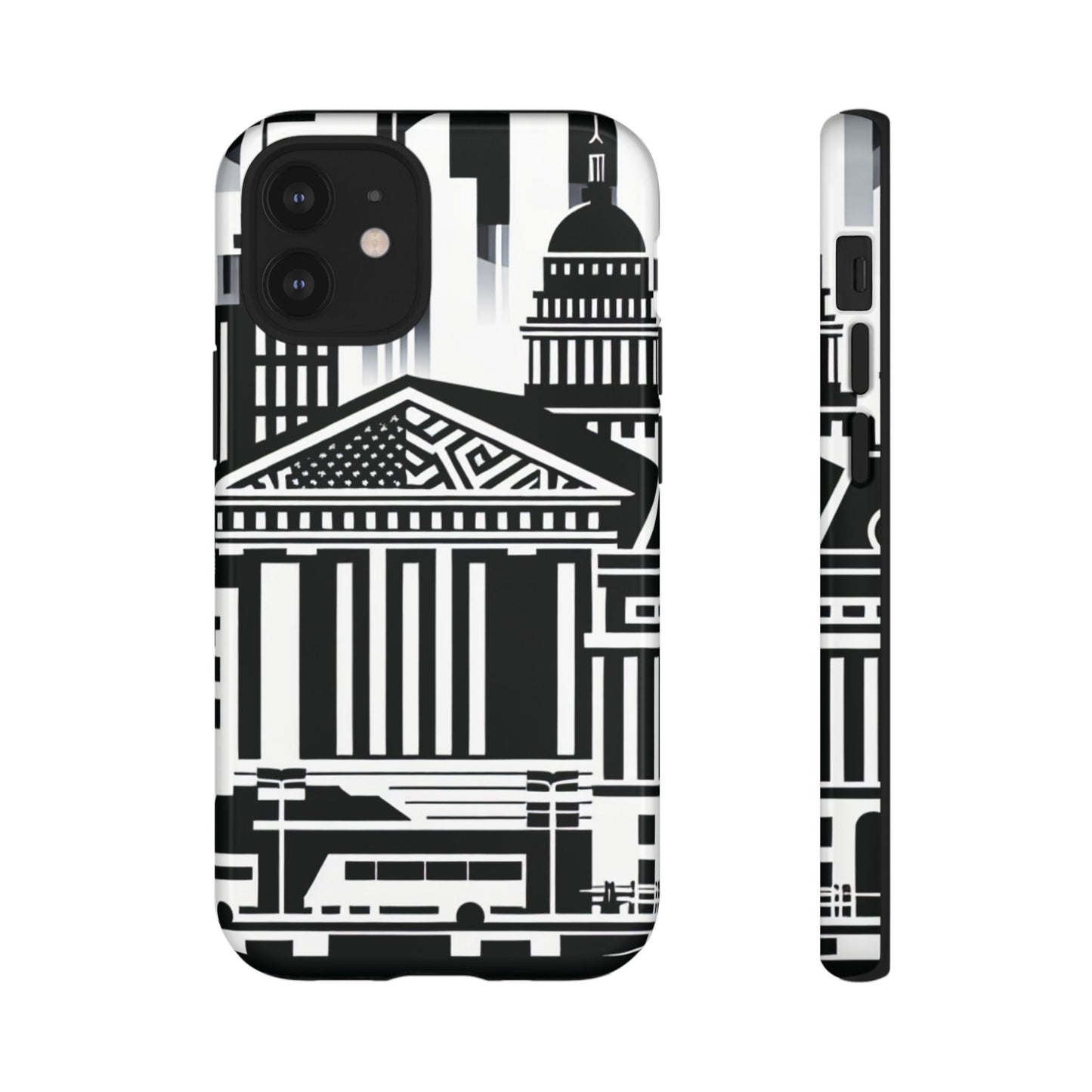 Monochrome City Buildings Ultra-Tough Phone Case