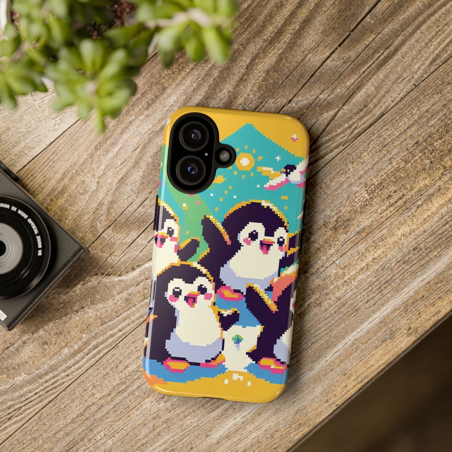 Cute Pixel Penguin Ultra-Tough Phone Case