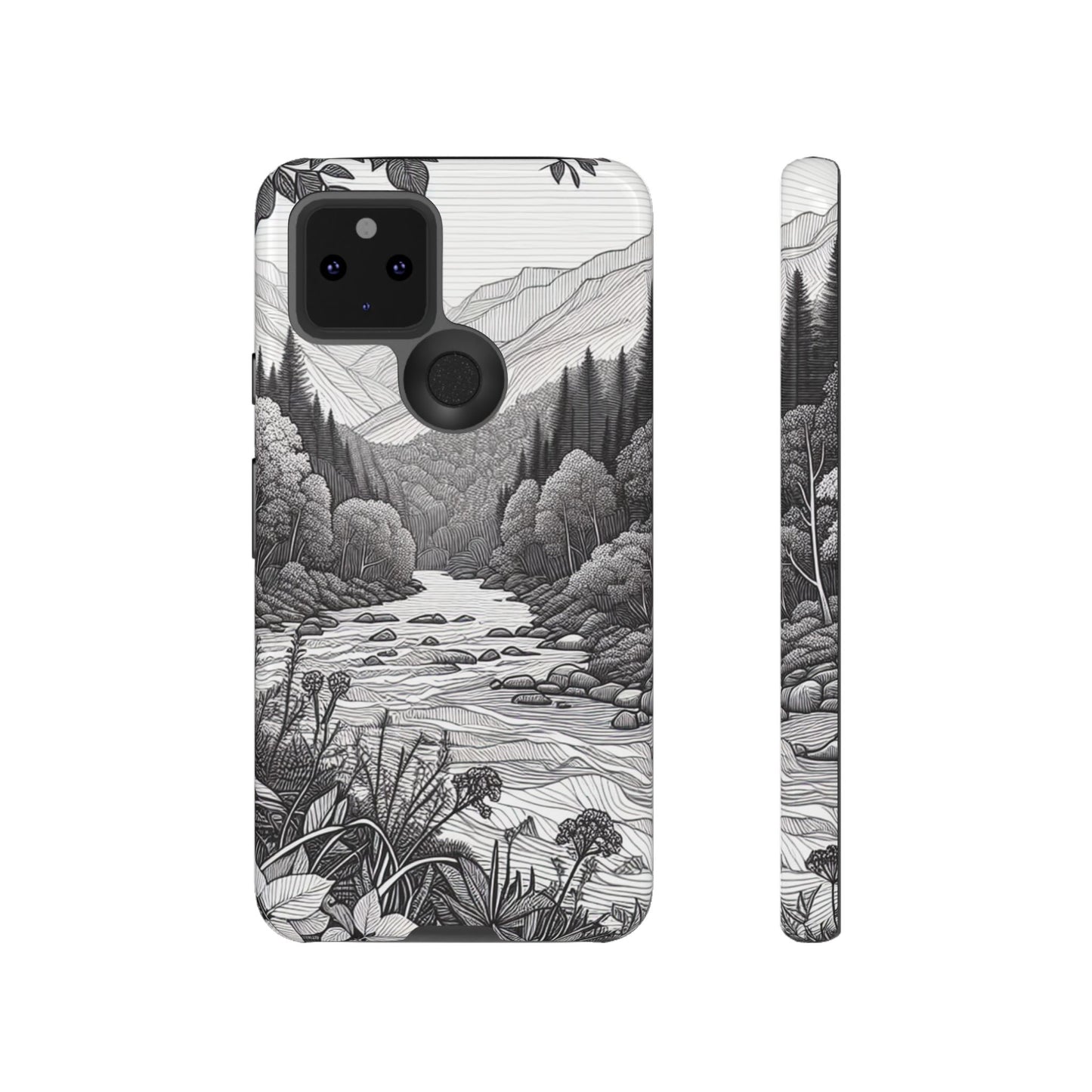 Landscape Line Drawing Ultra-Tough Phone Case