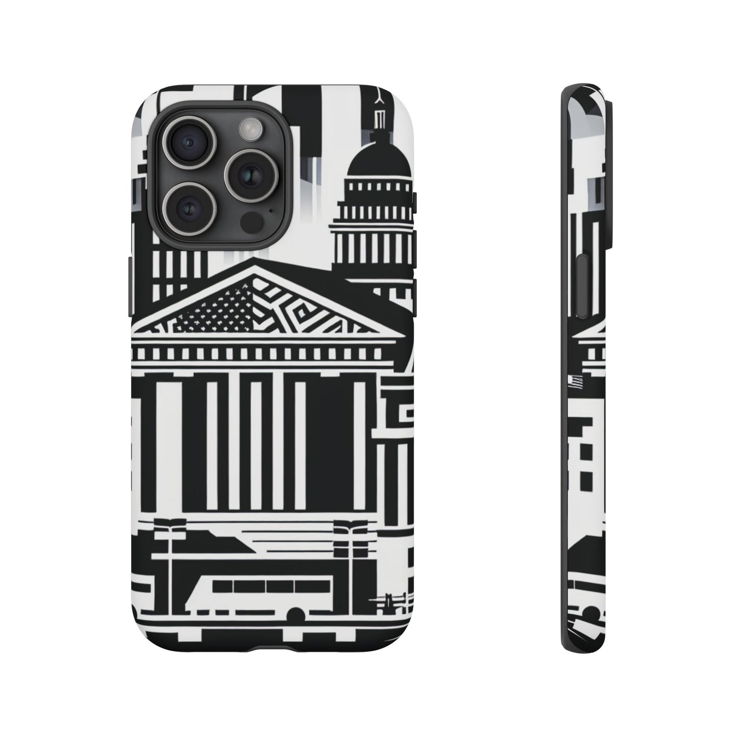 Monochrome City Buildings Ultra-Tough Phone Case