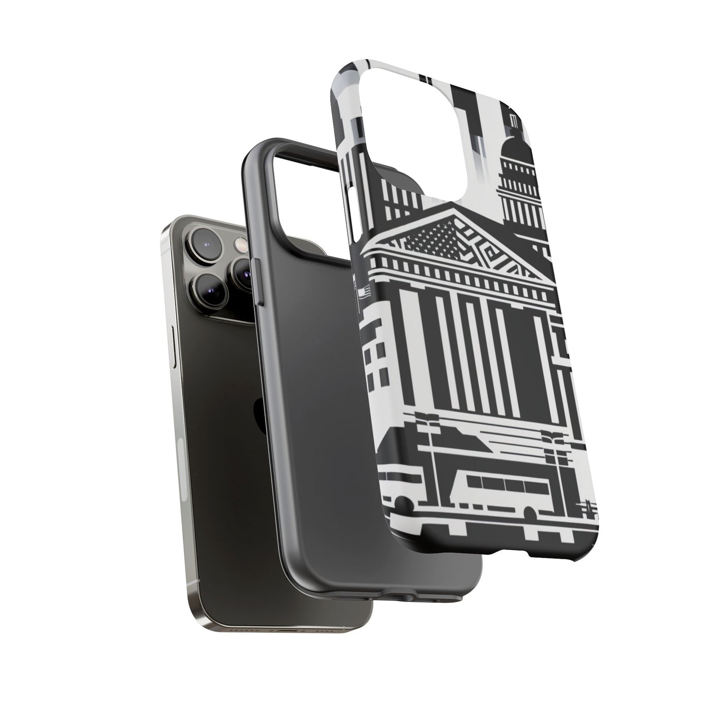 Monochrome City Buildings Ultra-Tough Phone Case