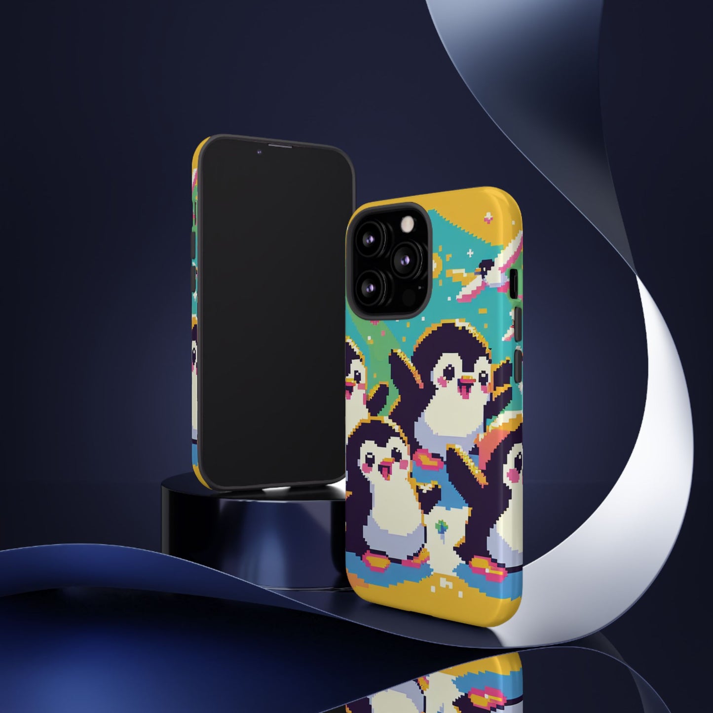 Cute Pixel Penguin Ultra-Tough Phone Case