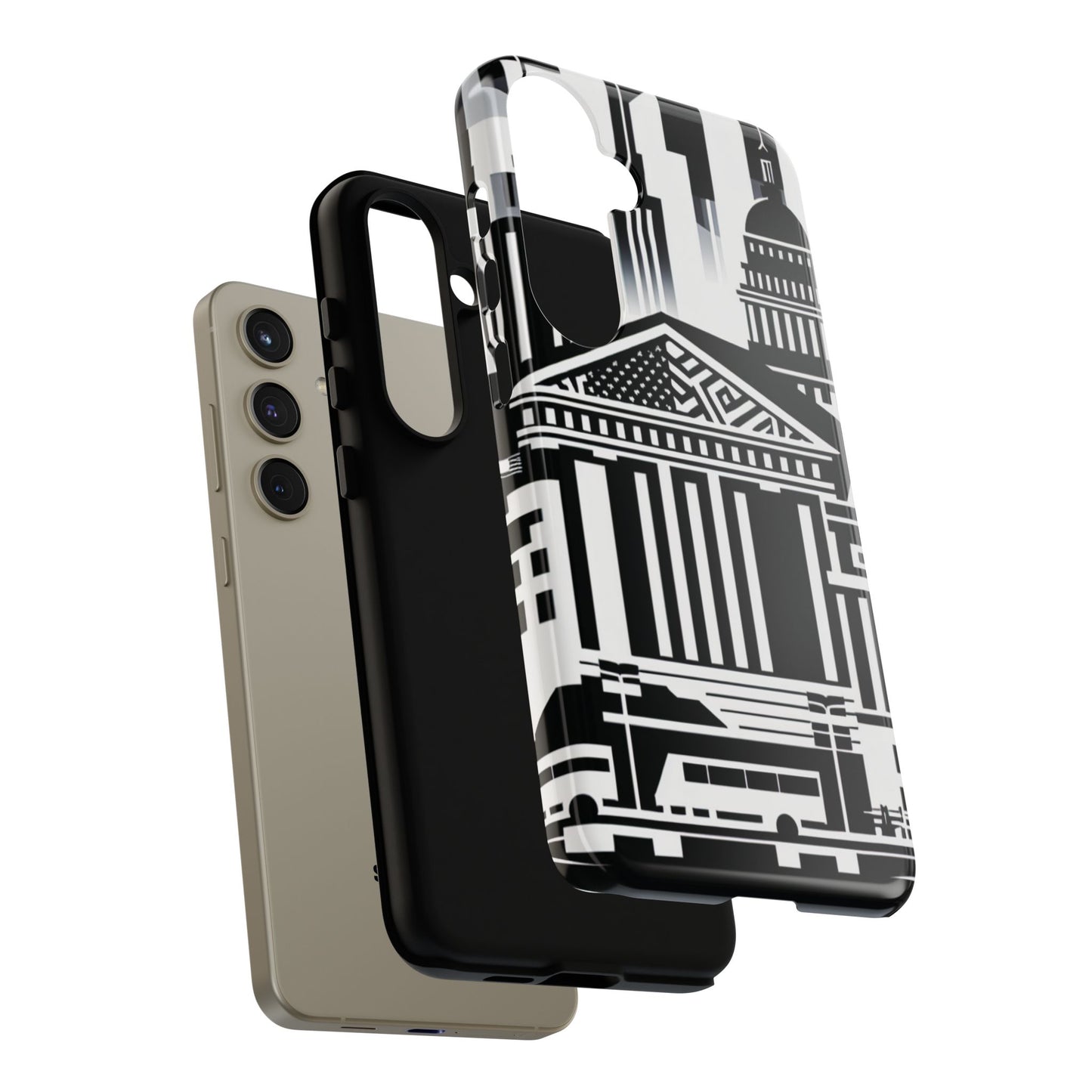 Monochrome City Buildings Ultra-Tough Phone Case