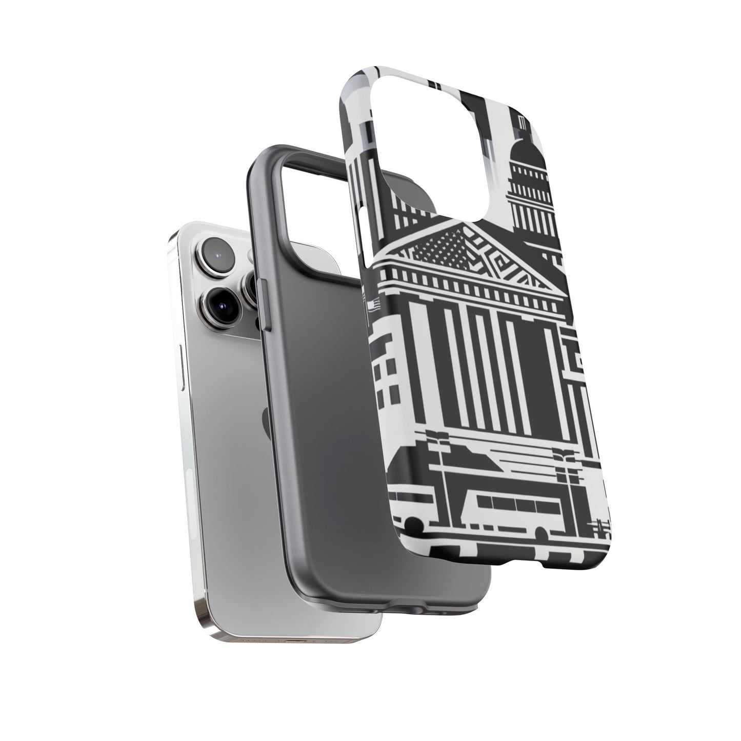 Monochrome City Buildings Ultra-Tough Phone Case