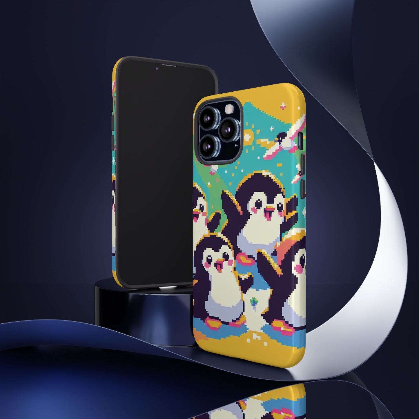 Cute Pixel Penguin Ultra-Tough Phone Case