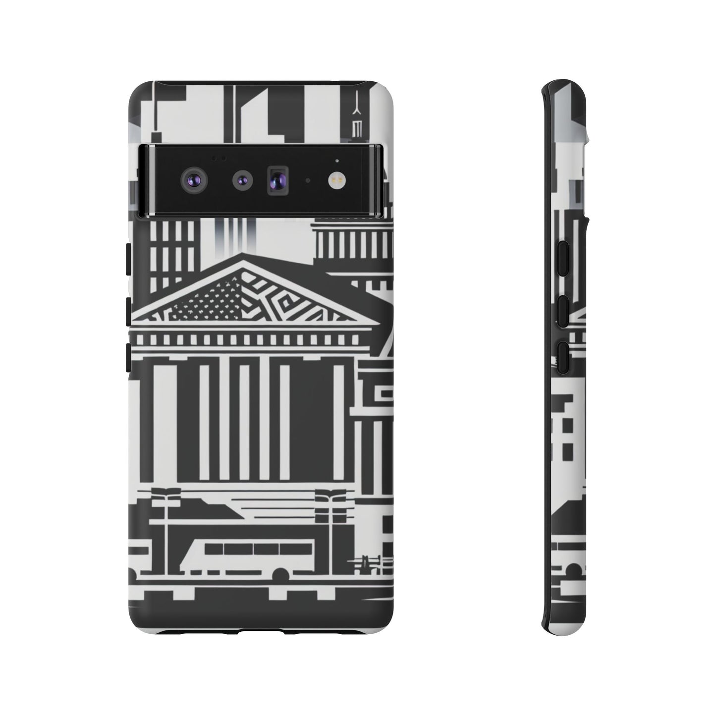 Monochrome City Buildings Ultra-Tough Phone Case