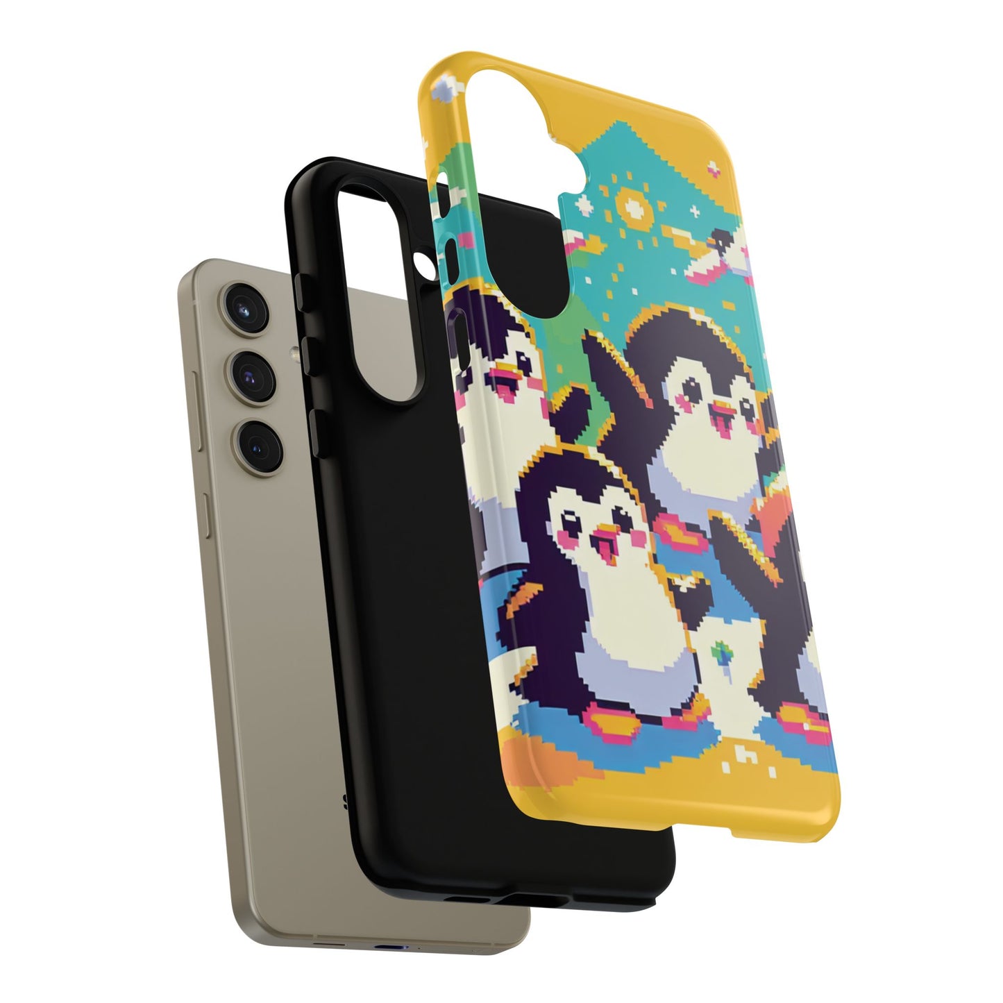 Cute Pixel Penguin Ultra-Tough Phone Case