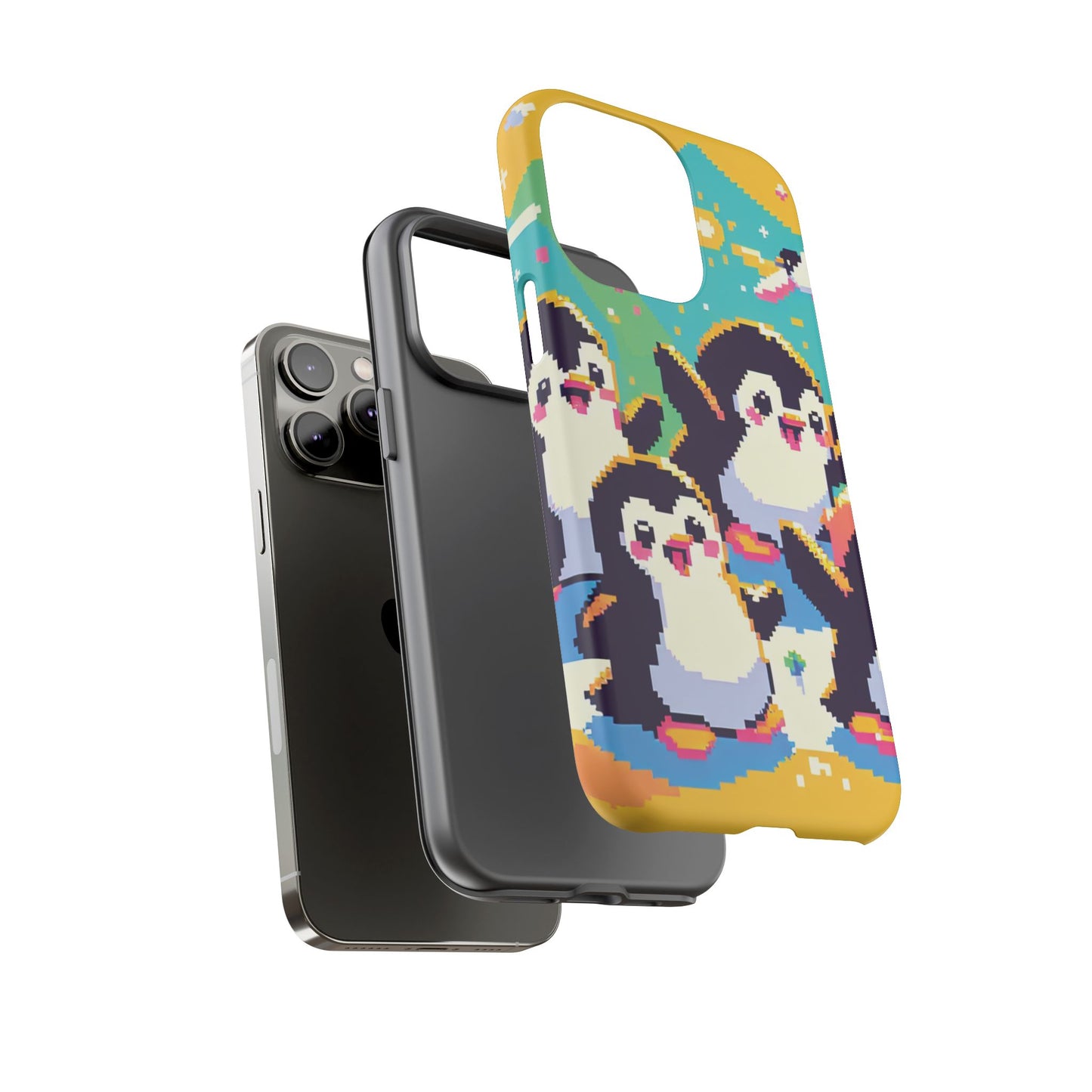 Cute Pixel Penguin Ultra-Tough Phone Case