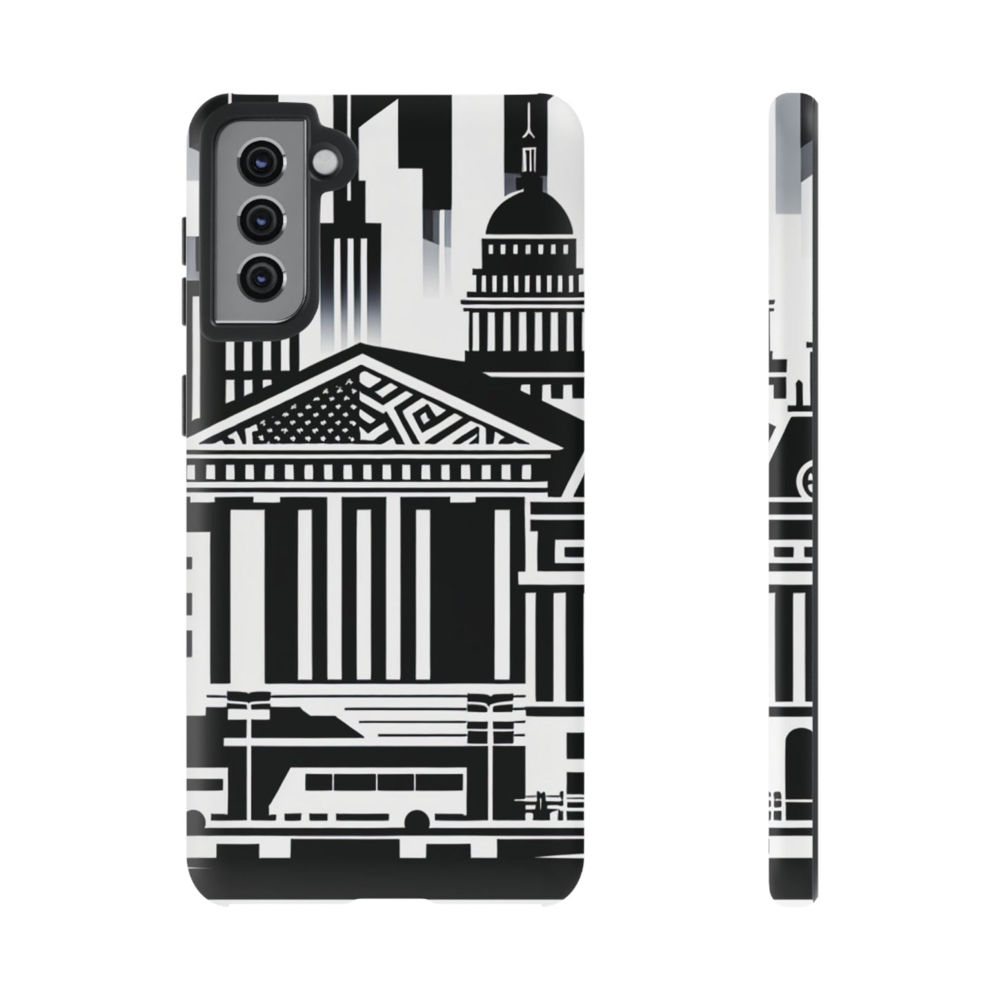 Monochrome City Buildings Ultra-Tough Phone Case