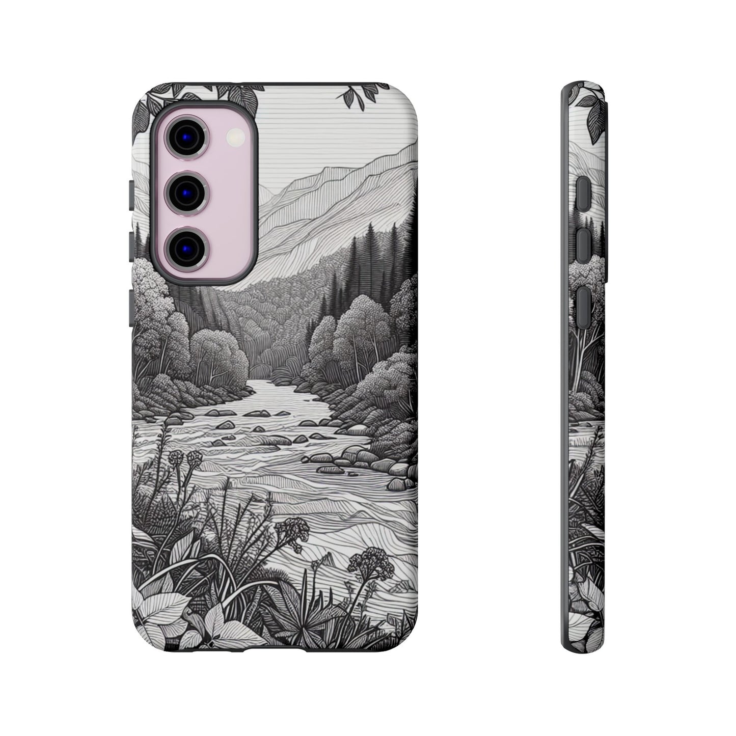 Landscape Line Drawing Ultra-Tough Phone Case