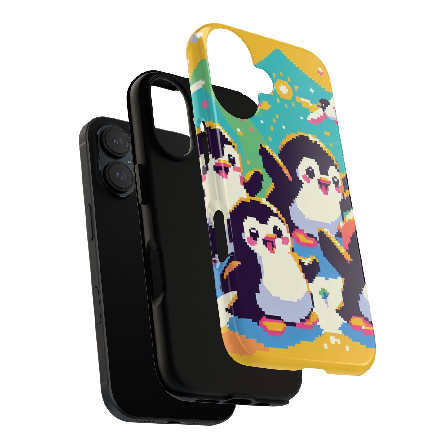 Cute Pixel Penguin Ultra-Tough Phone Case