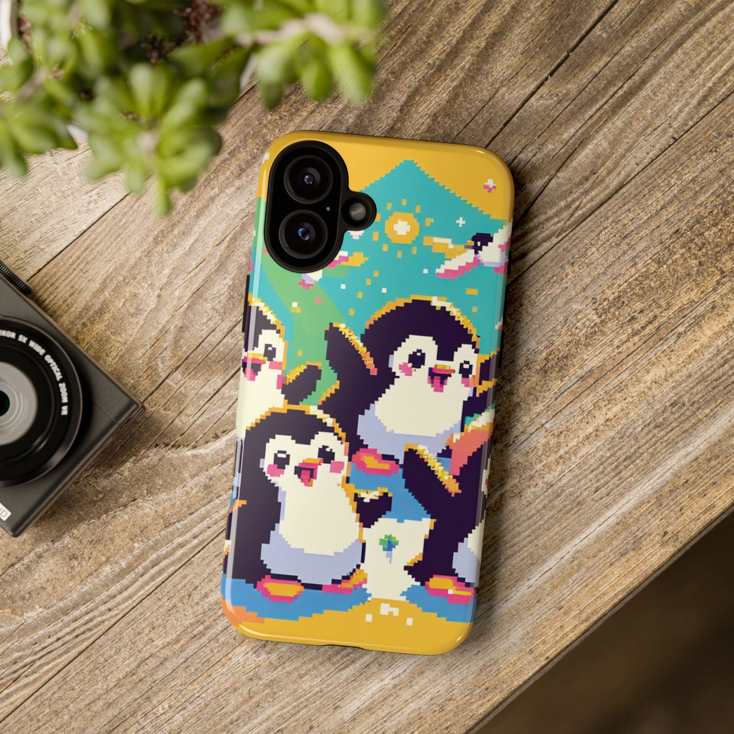 Cute Pixel Penguin Ultra-Tough Phone Case