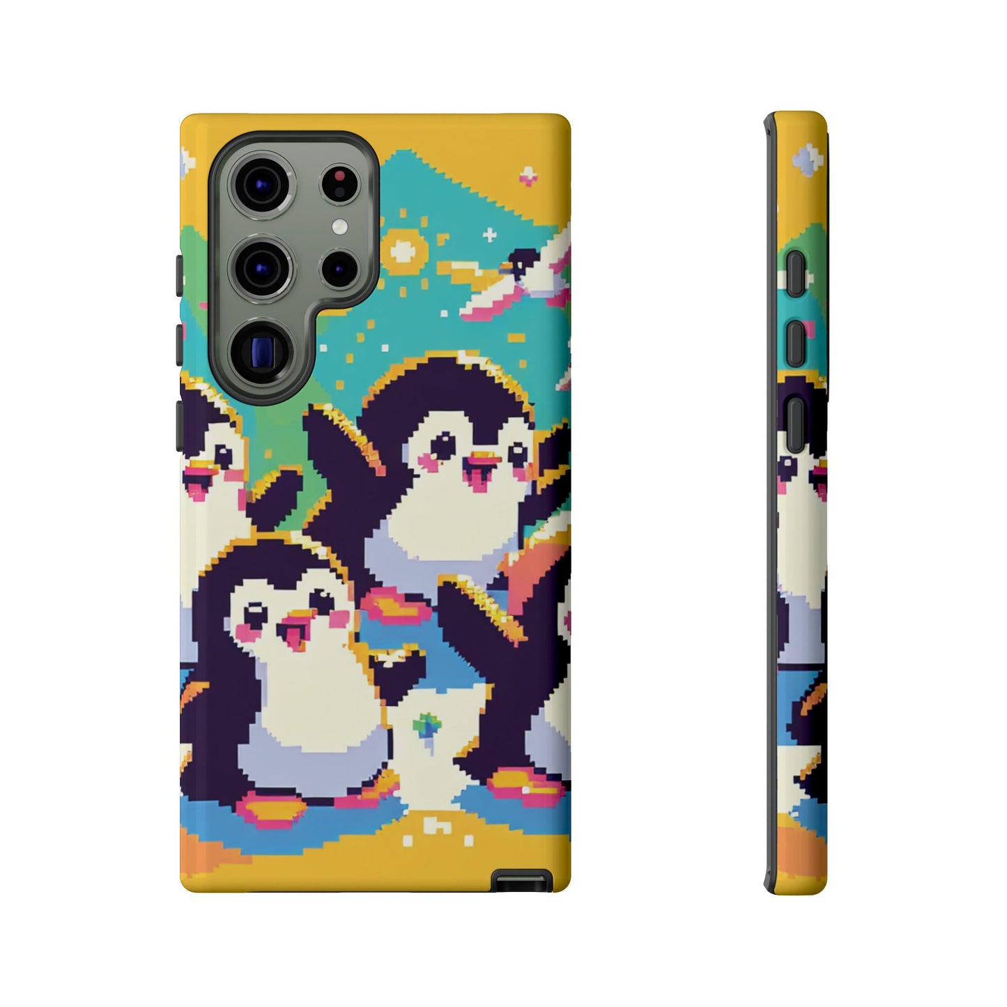 Cute Pixel Penguin Ultra-Tough Phone Case